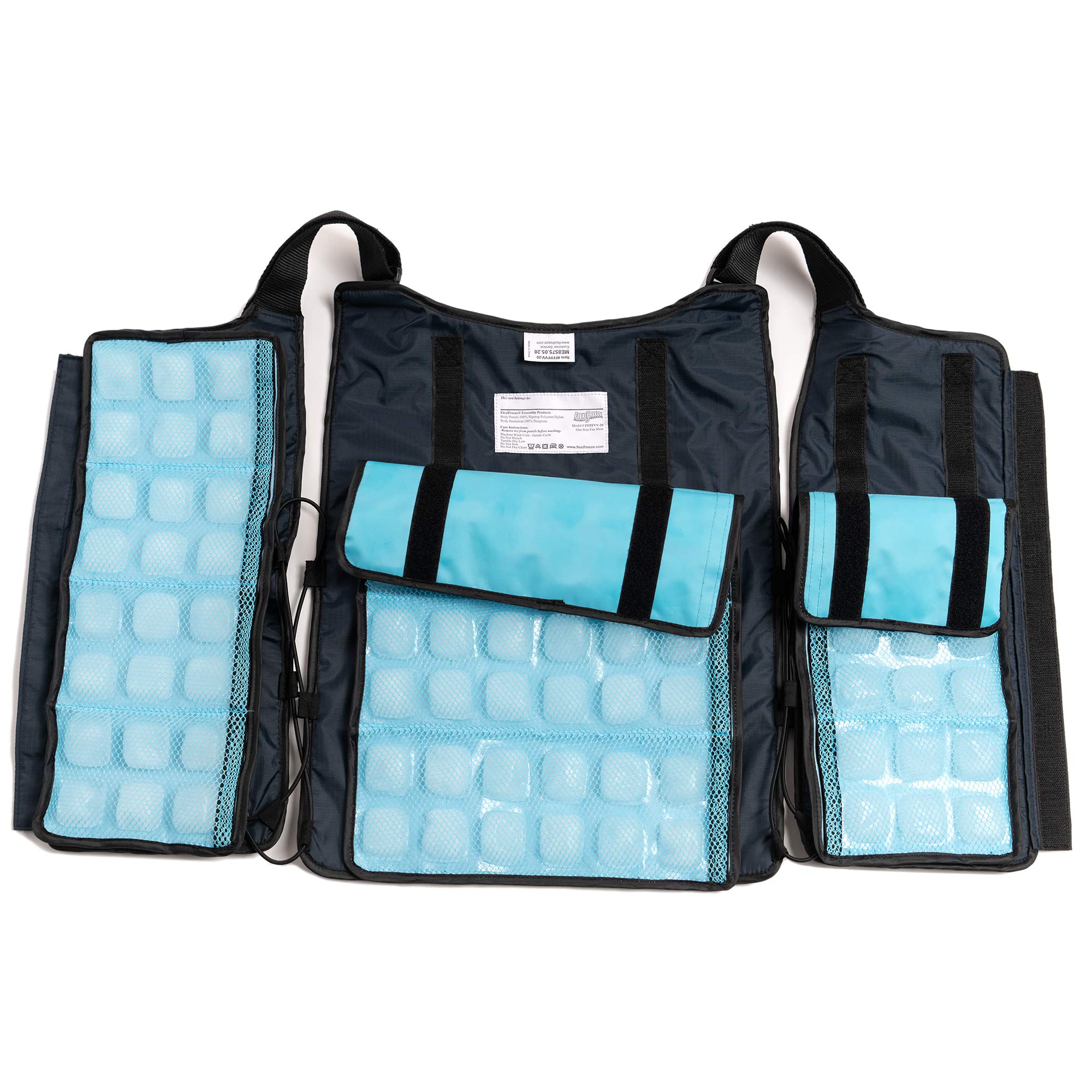 FlexiFreeze Ice Vest - Professional Cooling Vest with Refill Panel & Travel Cooler for Hot Weather - Perfect for Outdoor Work, Sports & Heat Relief
