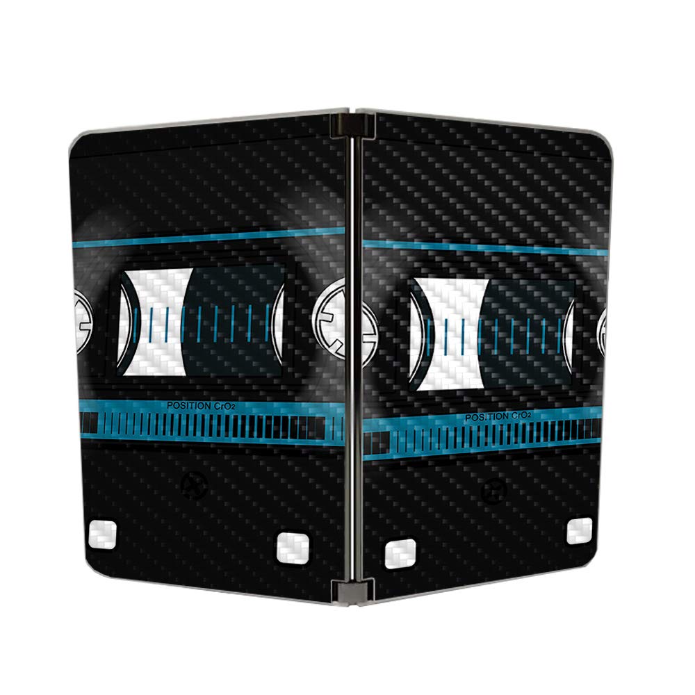 Premium Carbon Fiber Skin for Microsoft Surface Duo - Cassette Tape Design | Durable Protective Cover with Textured Finish | Easy to Apply | Made in USA | Perfect for Work, Travel & Everyday Protection