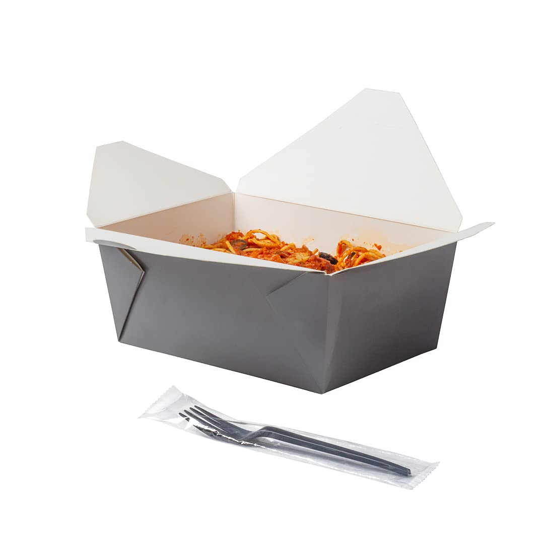 Eco-Friendly 6.5 Inch Compostable Forks - 250 Individually Wrapped Plant-Based Disposable Cutlery | BPI-Certified Black CPLA Plastic Utensils for Hot & Cold Foods | Perfect for Restaurants, Catering, Picnics & Outdoor Events