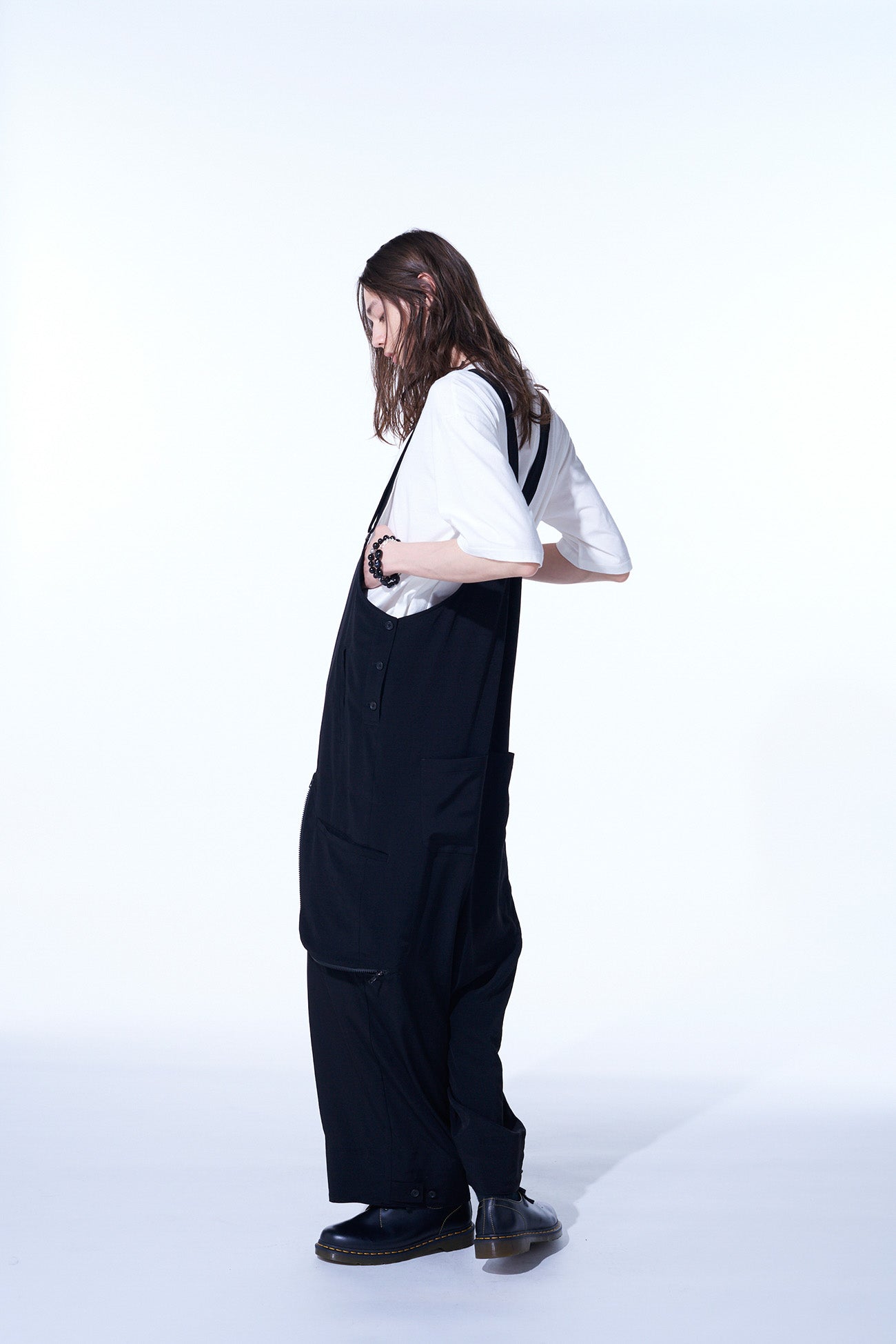 Stylish Crepe de Chine Gusseted Zippered Pocket Overalls for Women - Perfect for Casual Outings, Workwear & Everyday Comfort