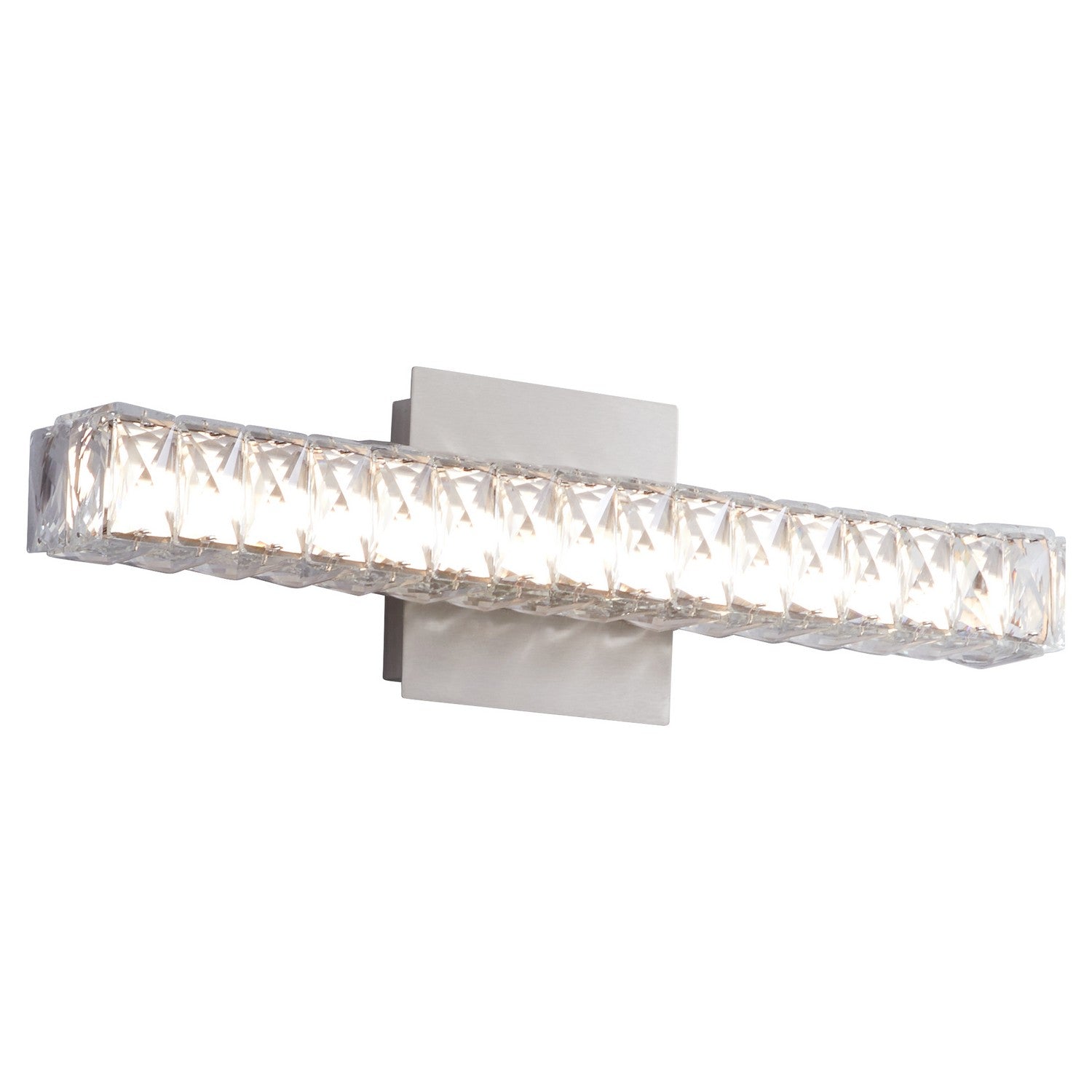 Oxygen Elan 3 573 24 Inch Modern Vanity LED Wall Light Fixture in Satin Nickel - Perfect for Bathroom, Bedroom, and Dressing Room Lighting