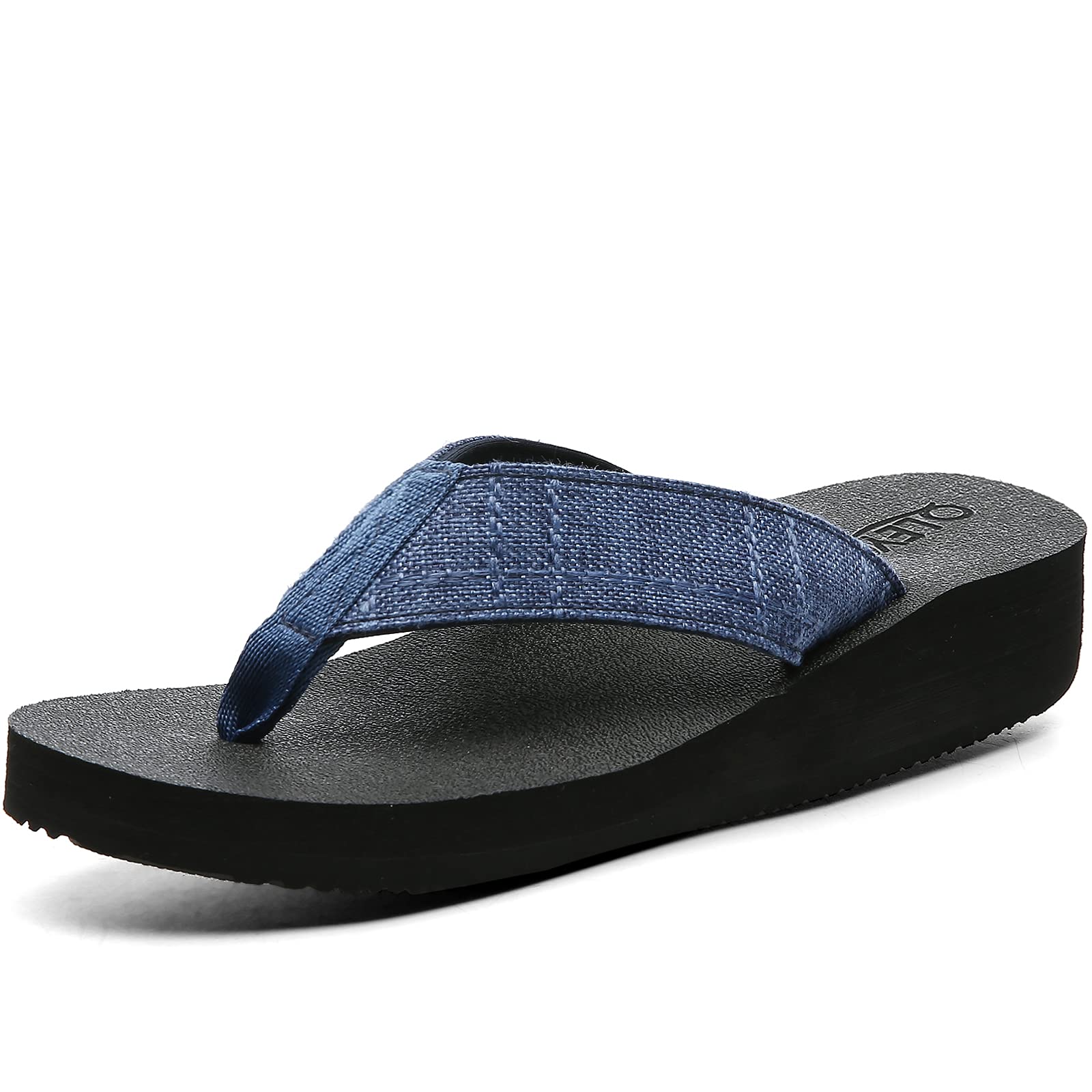 Women's Platform Flip Flops with Arch Support - Comfortable Yoga Mat Wedge Sandals, Braided Strap Casual Slippers for Summer, Beach, Vacation & Outdoor Activities | Perfect for Walking, Travel and Relaxing by the Ocean