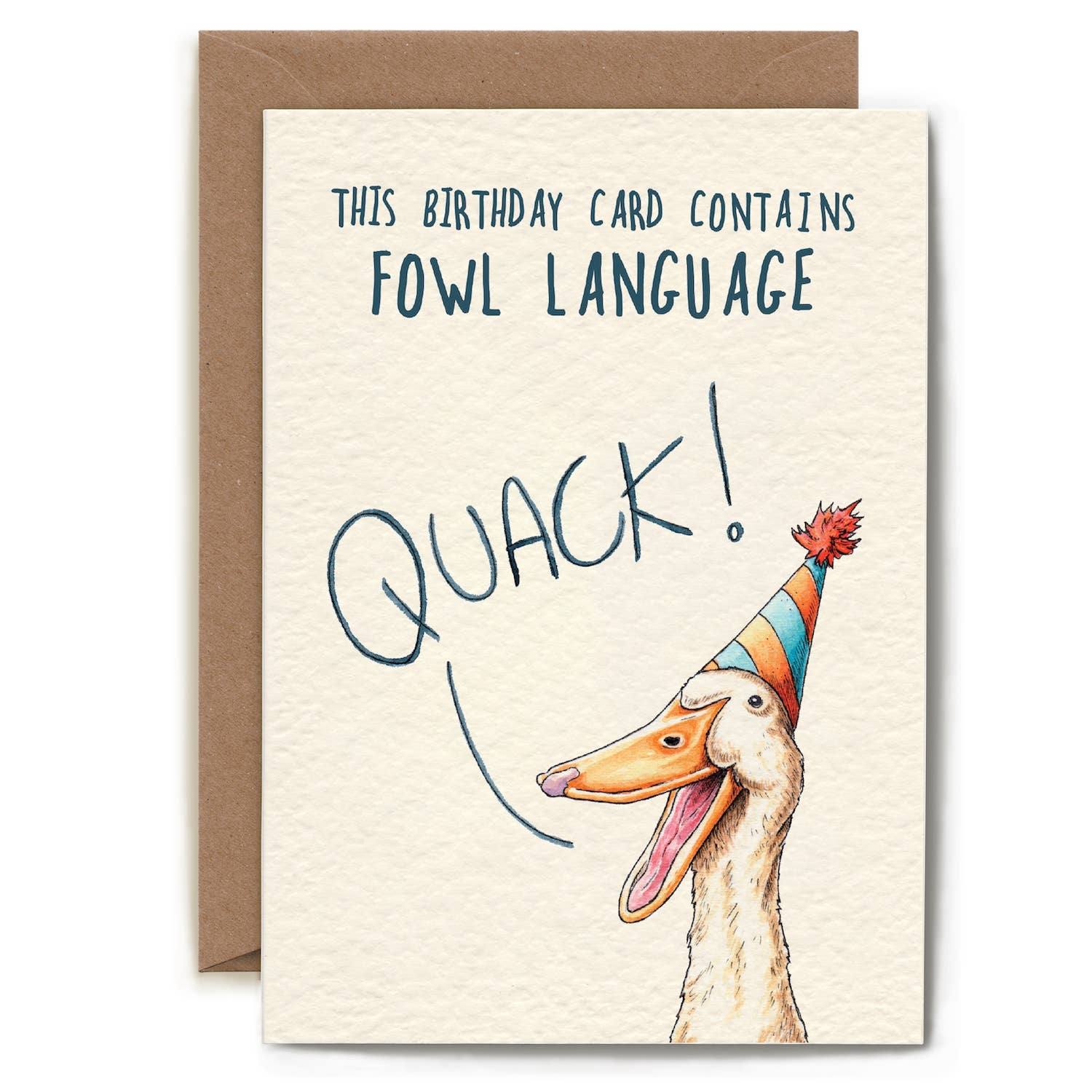 Funny Fowl Language Birthday Card - Hilarious Chicken-Themed Greeting Card for Friends & Coworkers | Perfect for Birthdays, Office Parties & Humor Lovers