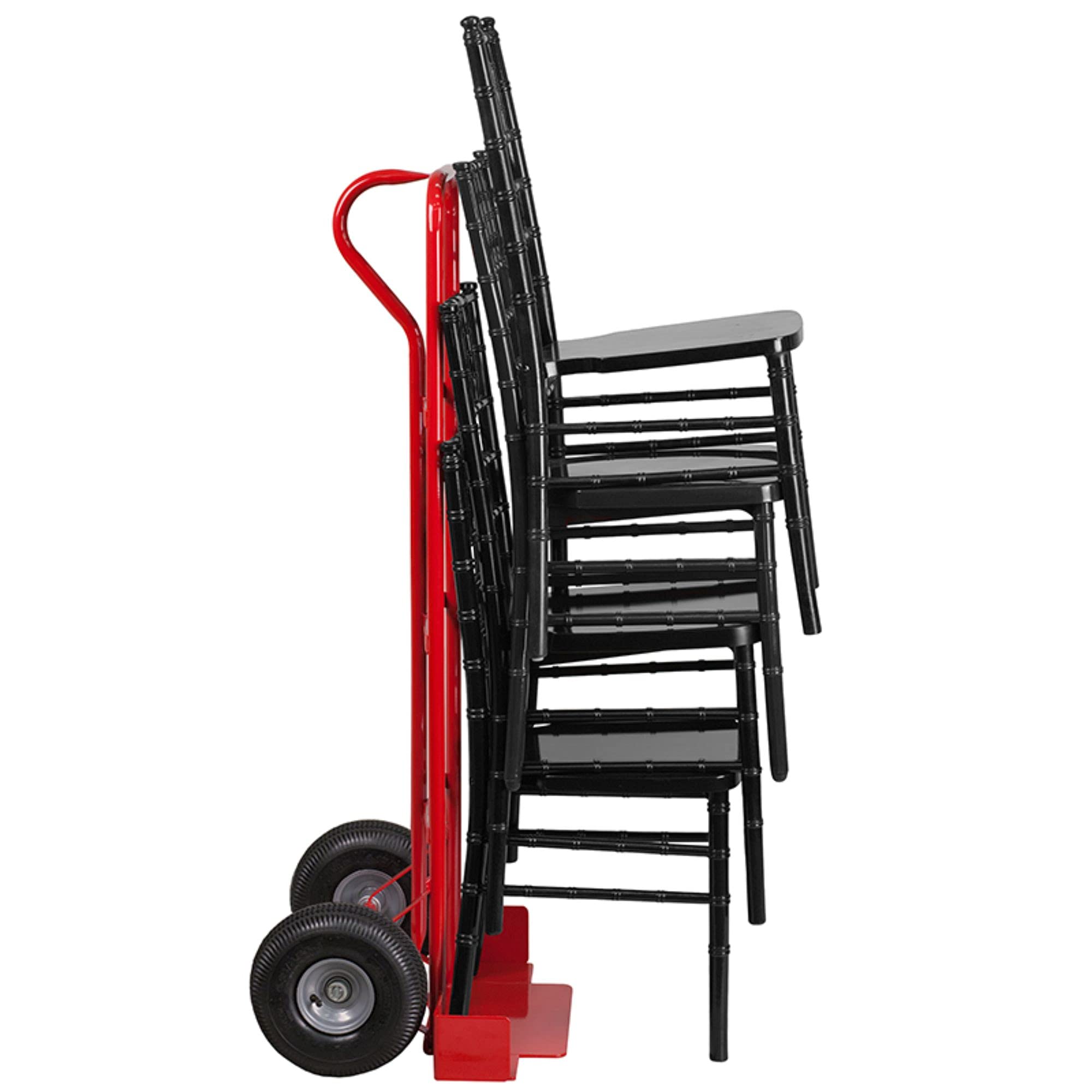 Flash Furniture Falon Heavy Duty Metal Chiavari Stack Chair Dolly - Commercial Grade Rolling Cart for Banquet, Wedding, and Event Chairs - Perfect for Catering Halls, Hotels, and Convention Centers