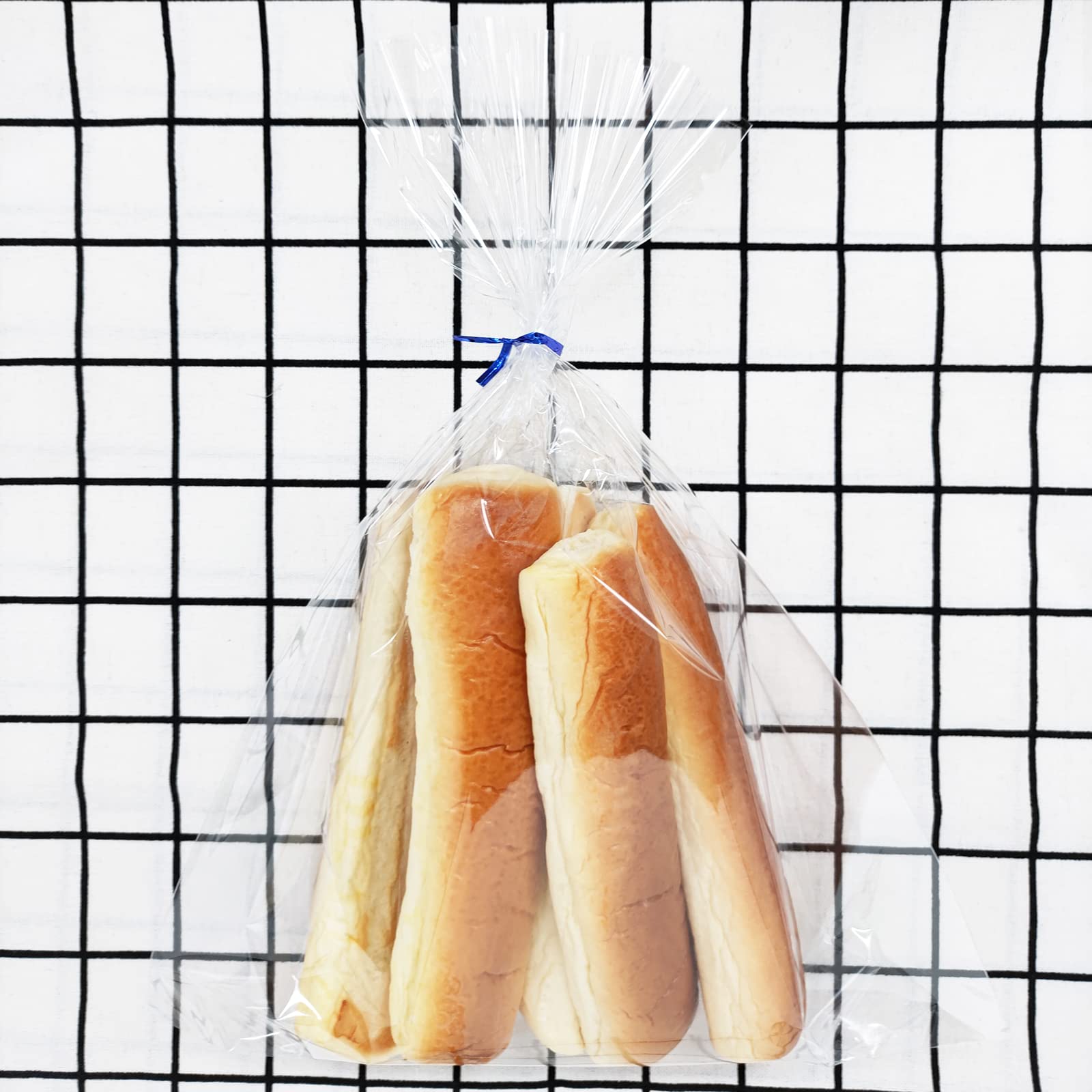 100PCS Clear Cellophane Bags 11x14 Inches - 1.4 Mil Thick OPP Plastic Treat Bags with 4