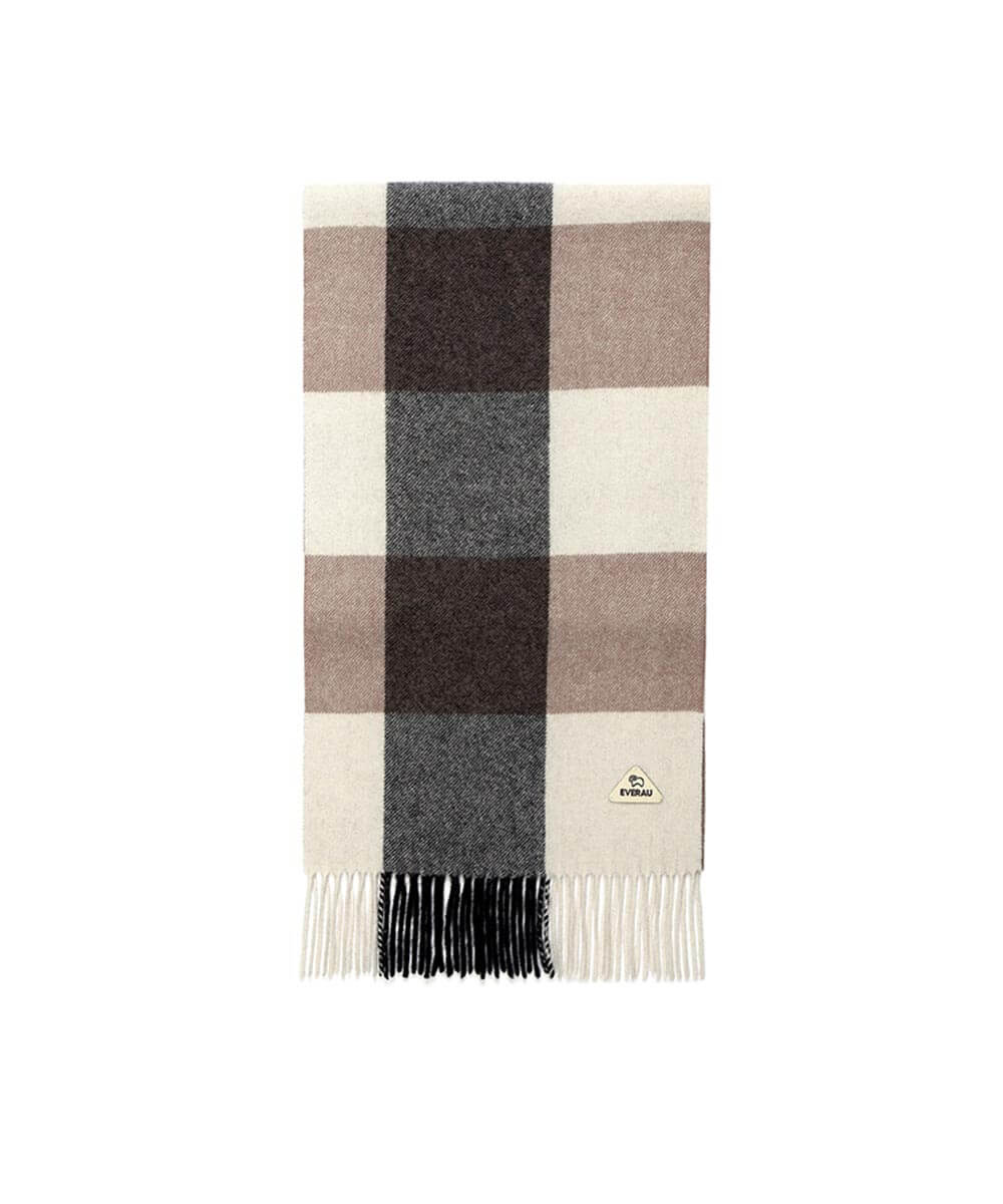 Wool Tartan Scarf - Warm Plaid Blanket Wrap for Women & Men - Soft Winter Fashion Accessory for Outdoor Activities, Travel & Cold Weather