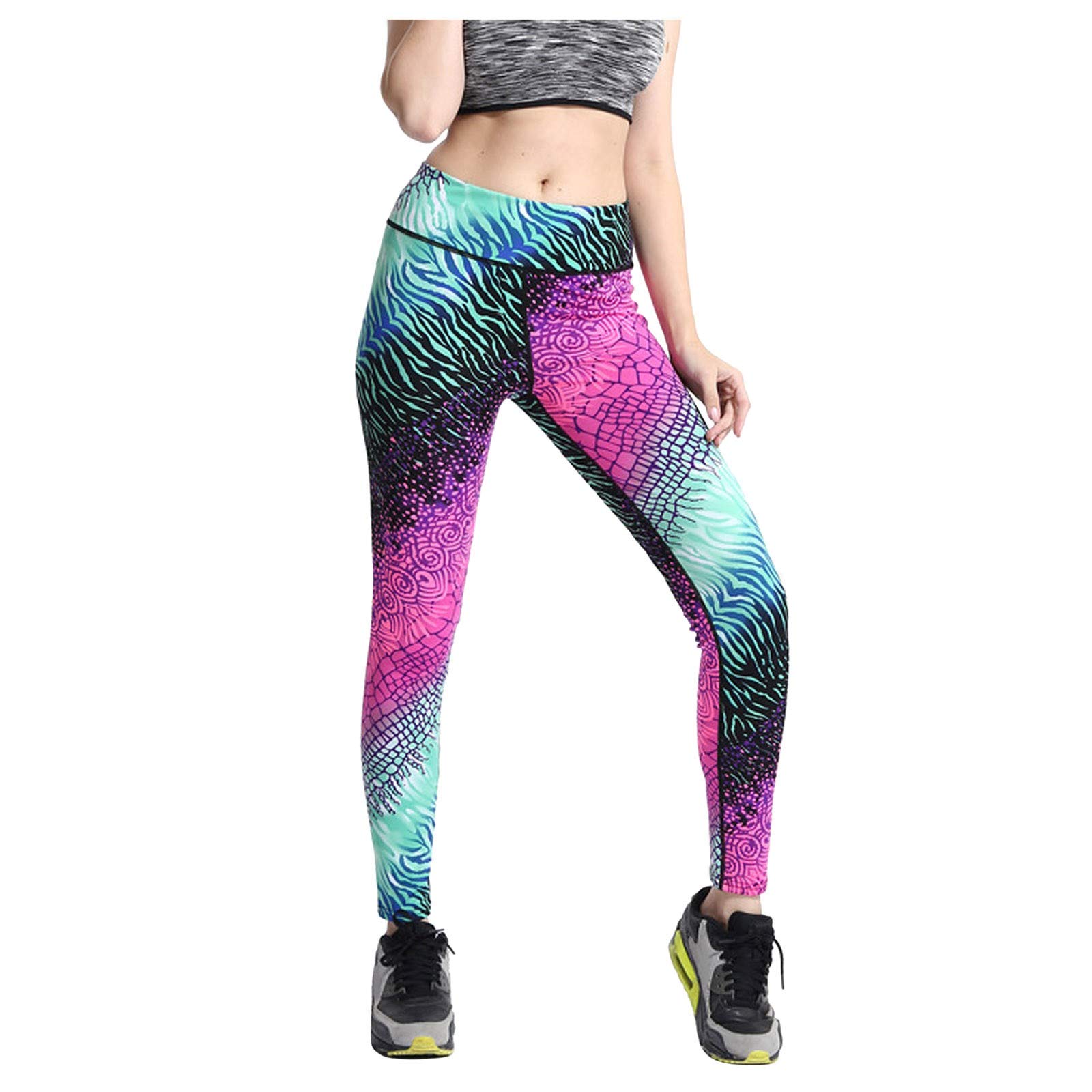 Women's High Waist Maternity Yoga Pants - Stretchy Workout Leggings for Pregnancy, Gradient Design Activewear for Fitness & Office | Perfect for Yoga, Gym & Everyday Wear