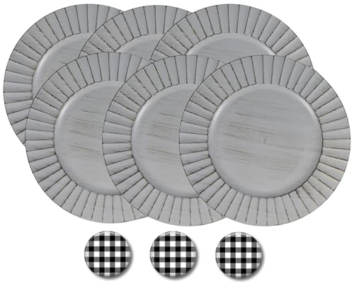 6 Gray Fluted Gift Set
