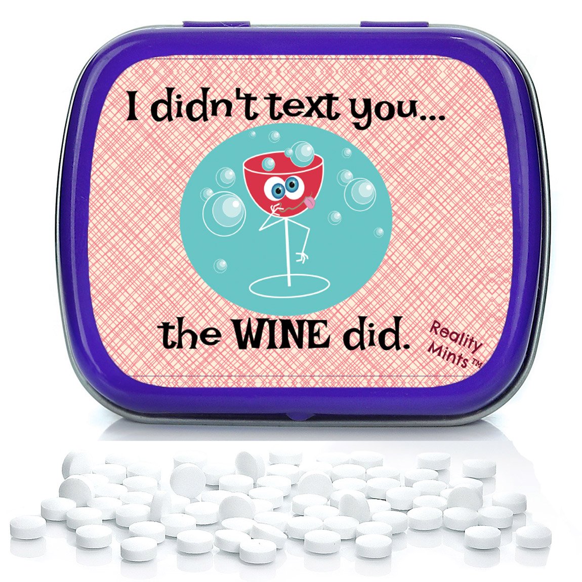 Funny Wine Text Mints - Best Friend Gag Gifts for Easter Baskets, Stocking Stuffers & Adult Gifts | Chocolate Breath Fresheners for Wine Lovers | Perfect for Parties, Drunk Texting & Unique Gift Ideas