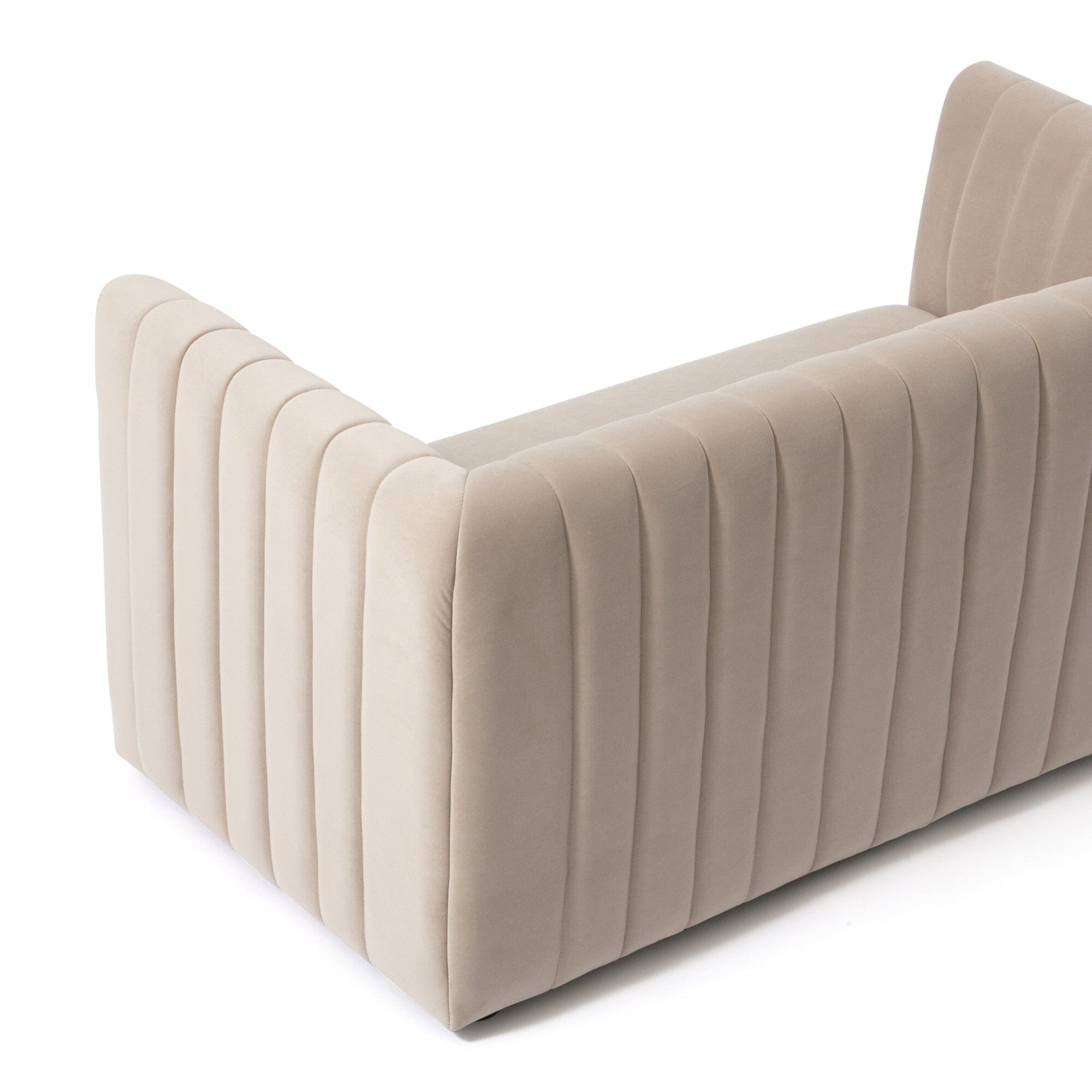 Chouette 2-Seater Beige Sofa - 1380mm Wide Modern Living Room Couch for Small Spaces & Apartments