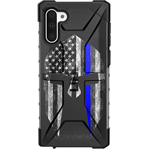 Black, Spartan Reverse Thin Blue Line Police