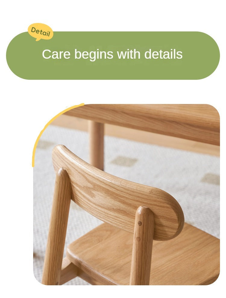 Premium Solid Oak & Beech Wood Kids Small Chair - Durable & Safe for Toddlers - Perfect for Playrooms, Bedrooms & Classrooms