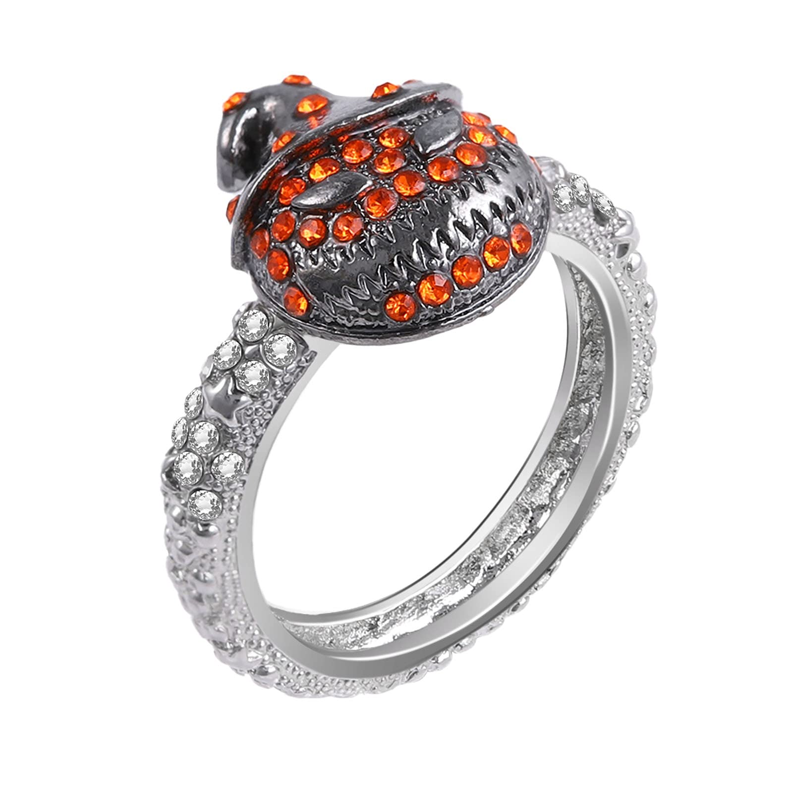 Halloween Jewelry Set for Teen Girls - Fashion Pumpkin Ring, Gold Plated Halloween Jewelry Gift for Parties & Costume Accessories