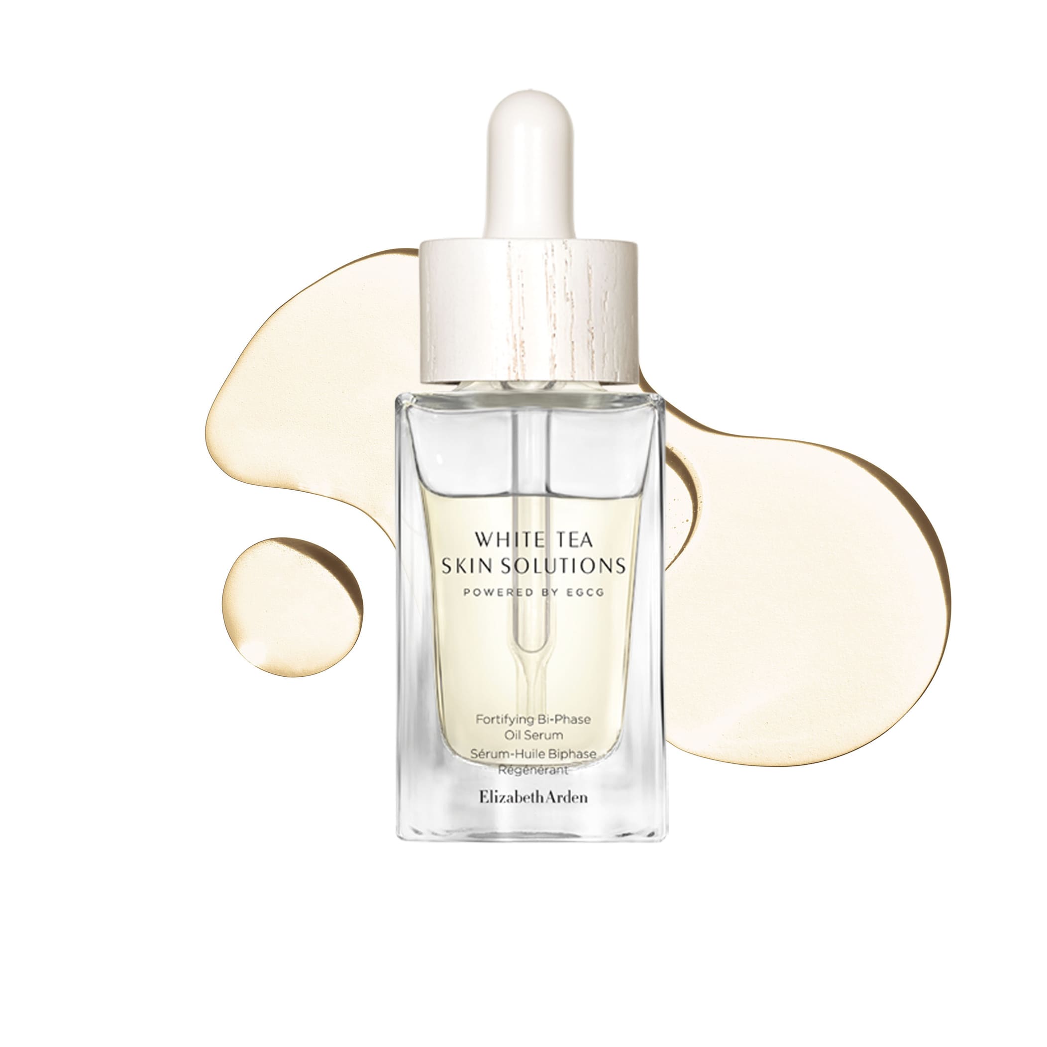 White Tea Skin Solutions Fortifying Bi-Phase Oil Serum for Face - Hydrating & Anti-Aging Facial Treatment for Dry, Sensitive Skin | Day & Night Use