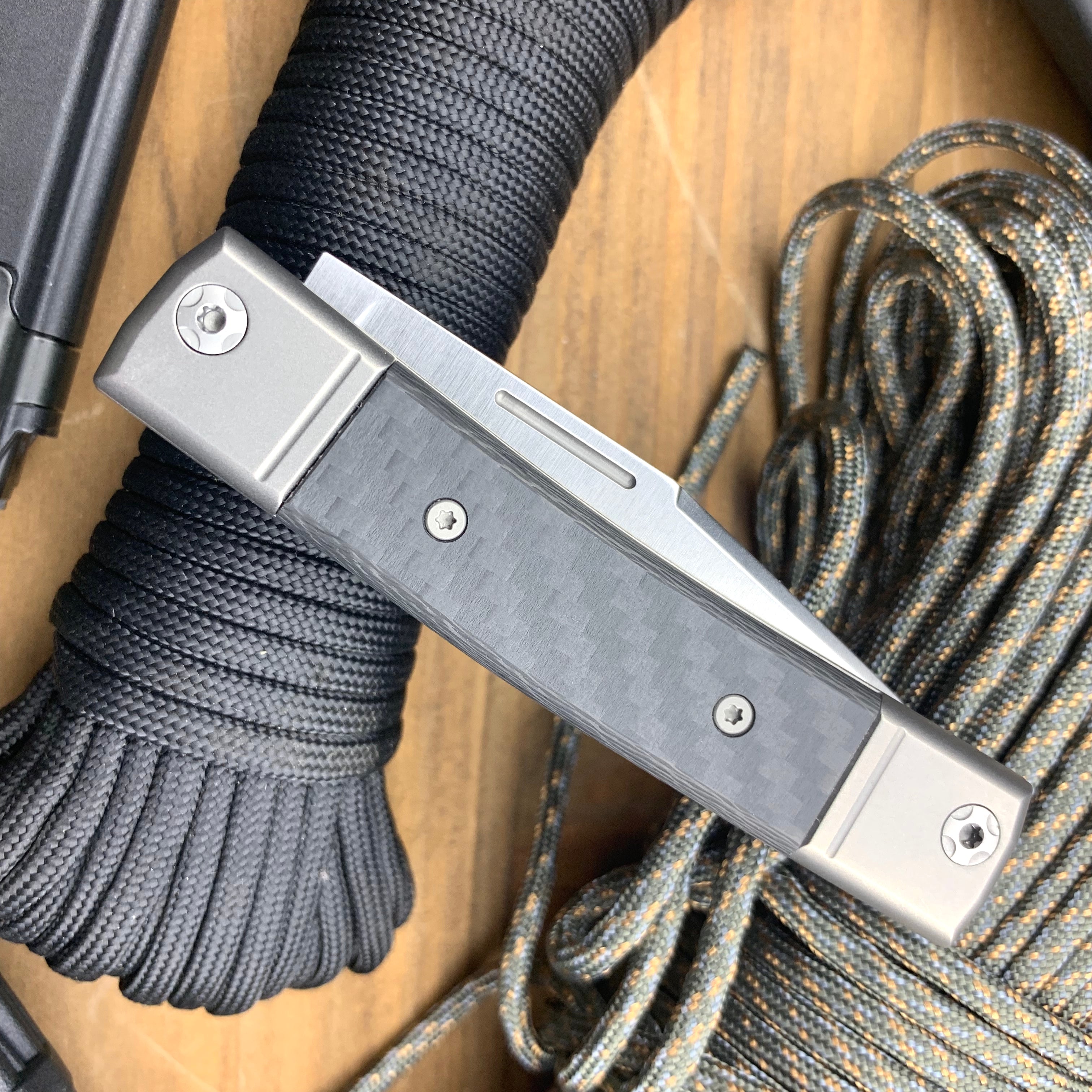 Lionsteel LSTBM1CF Best Man Carbon Fiber Slip Joint Pocket Knife - Premium EDC Folding Knife for Outdoor, Camping & Everyday Carry