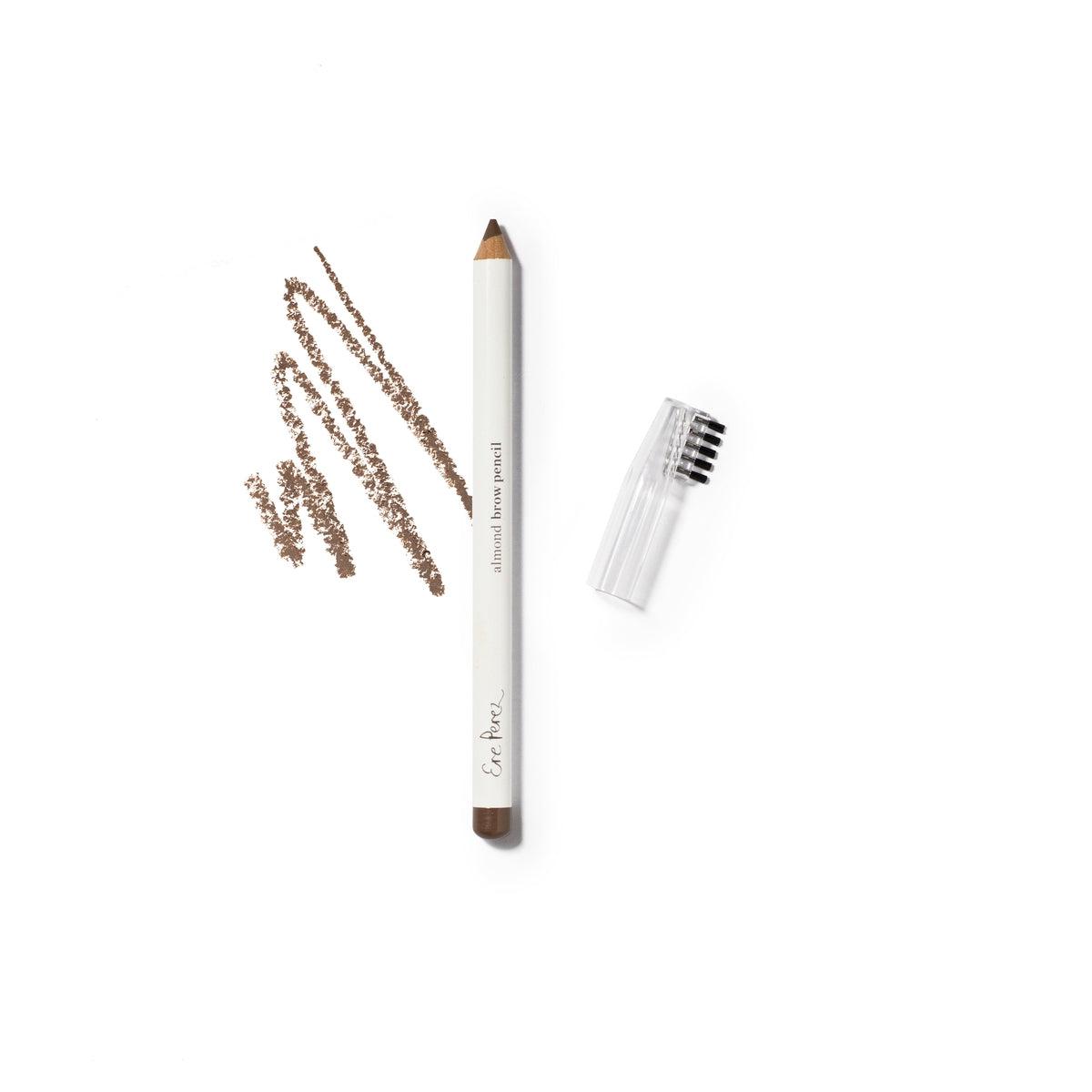 Best Almond Brow Pencil - Natural Wooden Eyebrow Pencil for Precise Shaping & Filling - Waterproof & Long-Lasting - Perfect for Daily Makeup, Professional Use, and On-the-Go Touch Ups