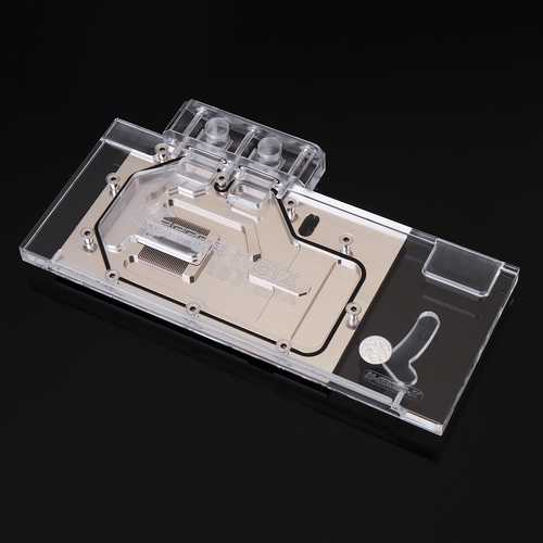 Bykski N-GX98-X GPU Water Cooling Block with RGB Lighting - PMMA & Copper for GTX 980 - High Performance PC Liquid Cooling System for Gaming & Overclocking