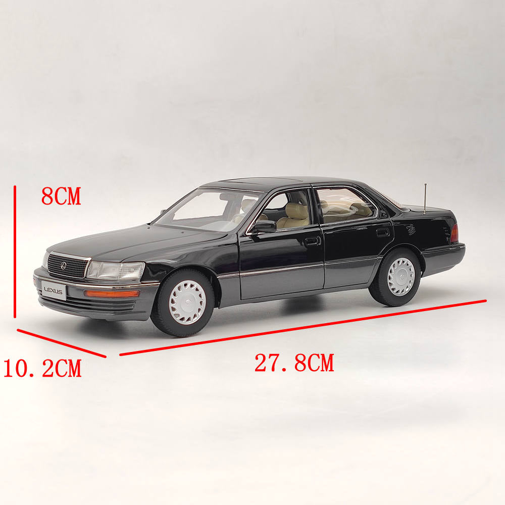 1:18 Scale Toyota Lexus LS400 First Generation Diecast Model Car - Black & Gray - Perfect for Collectors, Display, and Gifts
