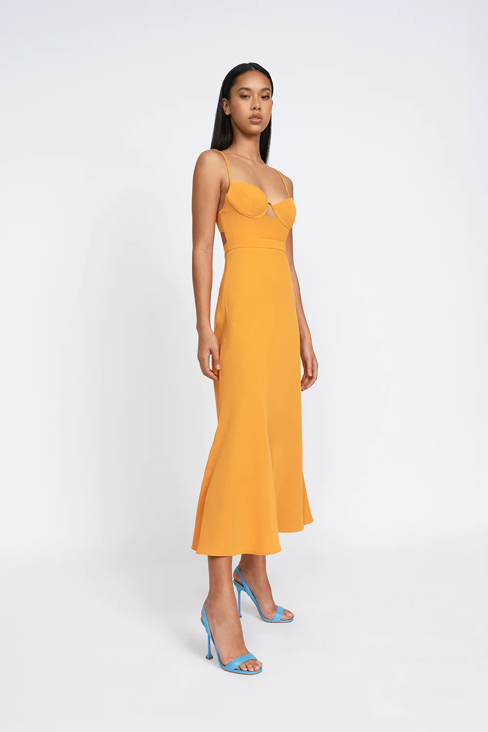 Callia Wire Midi Dress - Elegant Floral Print Summer Dress for Women | Perfect for Weddings, Parties & Casual Outings