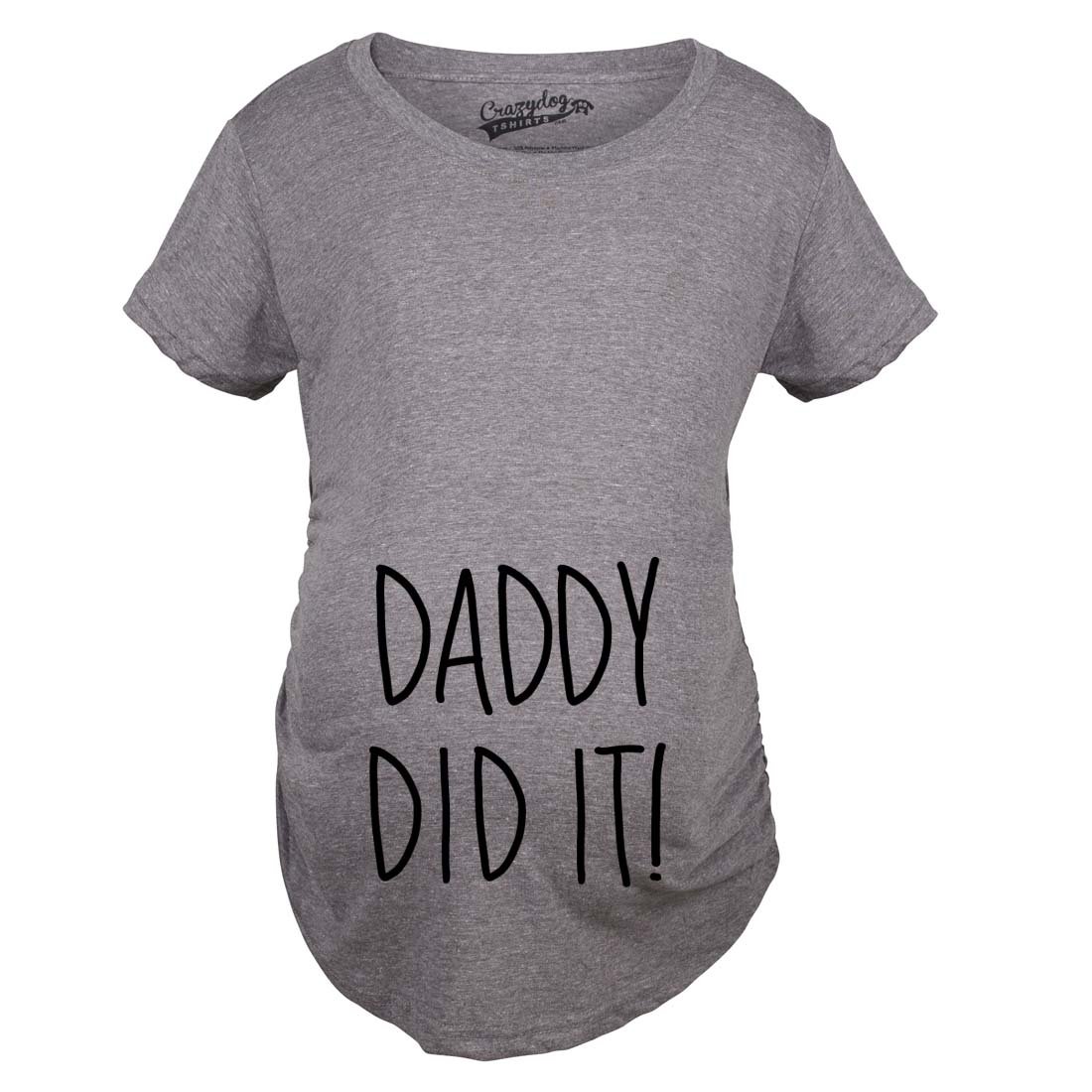 Funny Maternity 'Daddy Did It' T-Shirt - Cute Pregnancy Announcement & Gender Reveal Tee for Expecting Parents - Perfect for Baby Showers, Gender Reveal Parties & Pregnancy Photoshoots