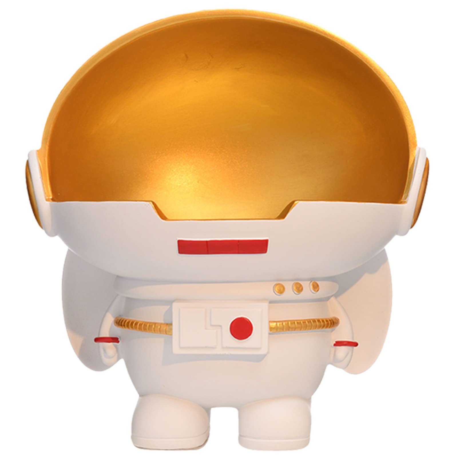 JKGHK Astronaut Statue - Modern Resin Sculpture for Home Decor, Creative Tabletop Art, Key Storage Box - Perfect for Living Room, Office & Gift Giving (White)