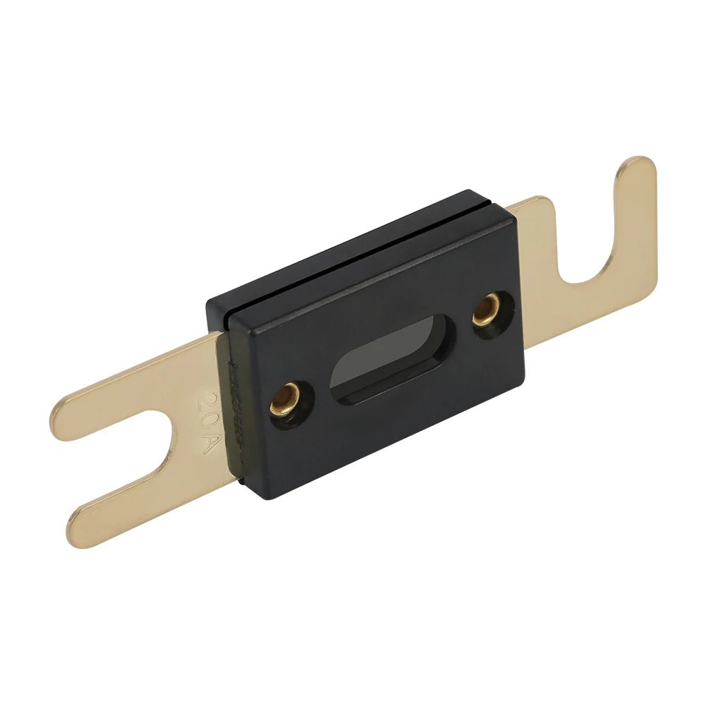 Rich Solar ANL Fuse Holder with 20A Fuse - Waterproof Inline Fuse Block for Solar Panels, RV, Marine & Off-Grid Power Systems - Perfect for Solar Energy, Automotive & 12V/24V Electrical Applications