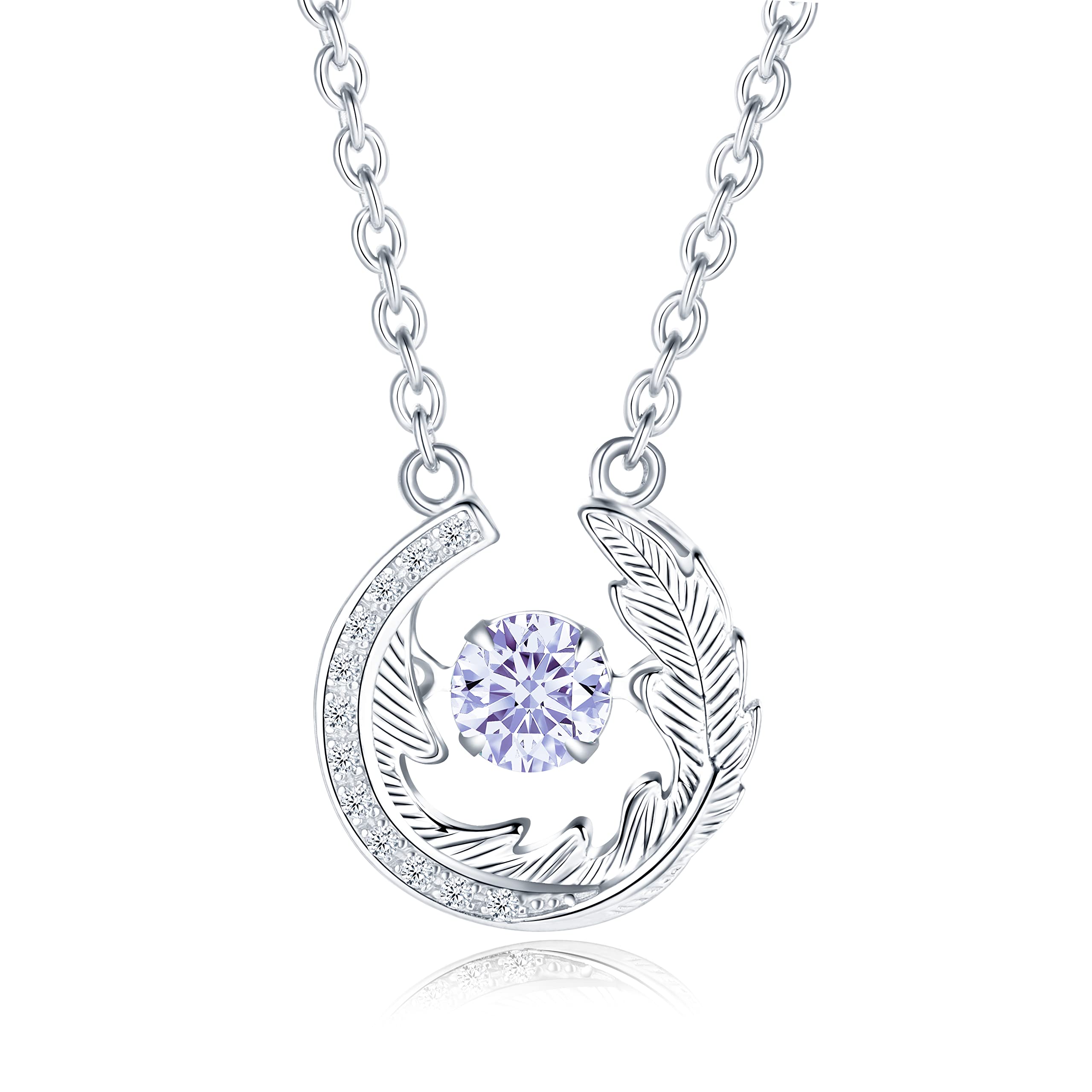 Feather of Eternity Necklace - Romantic Jewelry Gift for Wife | Birthday, Anniversary & Valentine's Day Present