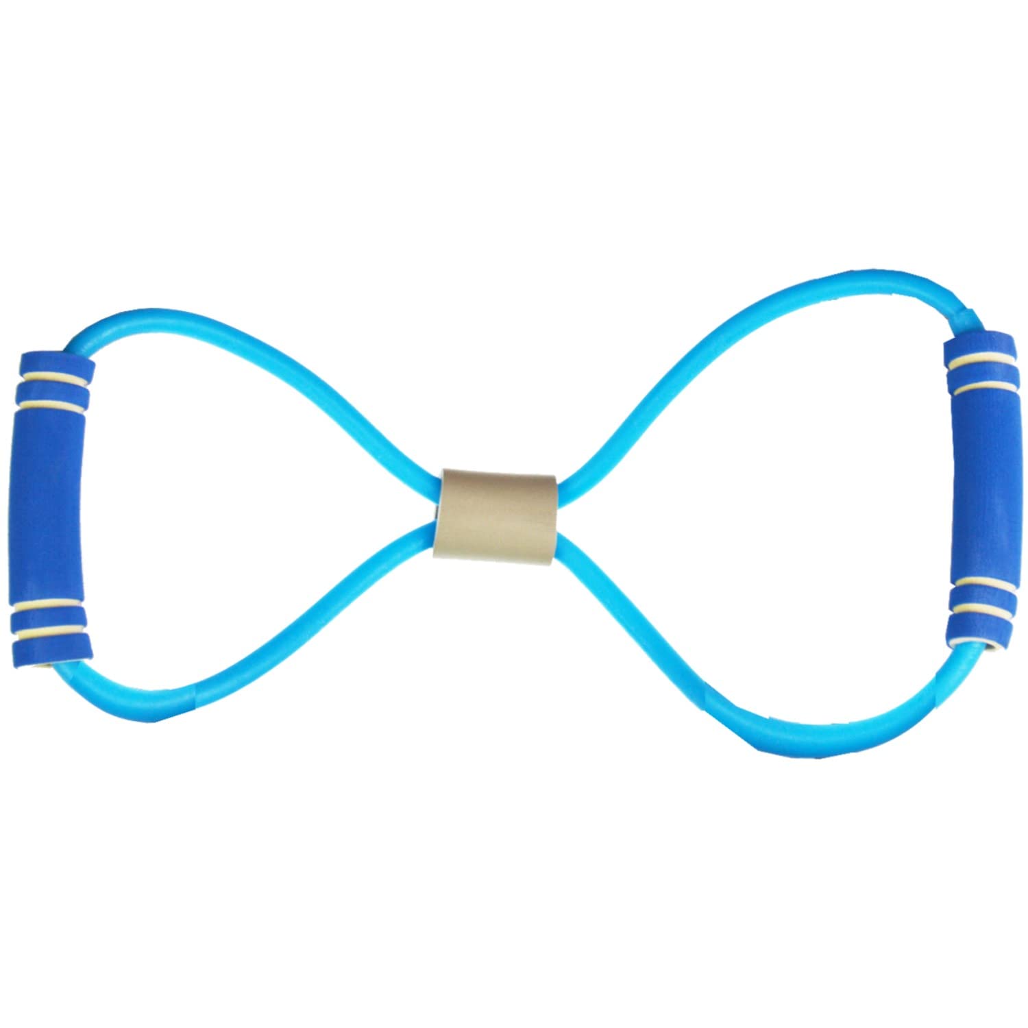 Resistance Yoga Band with Handles - Blue for Fitness & Boxing Workouts