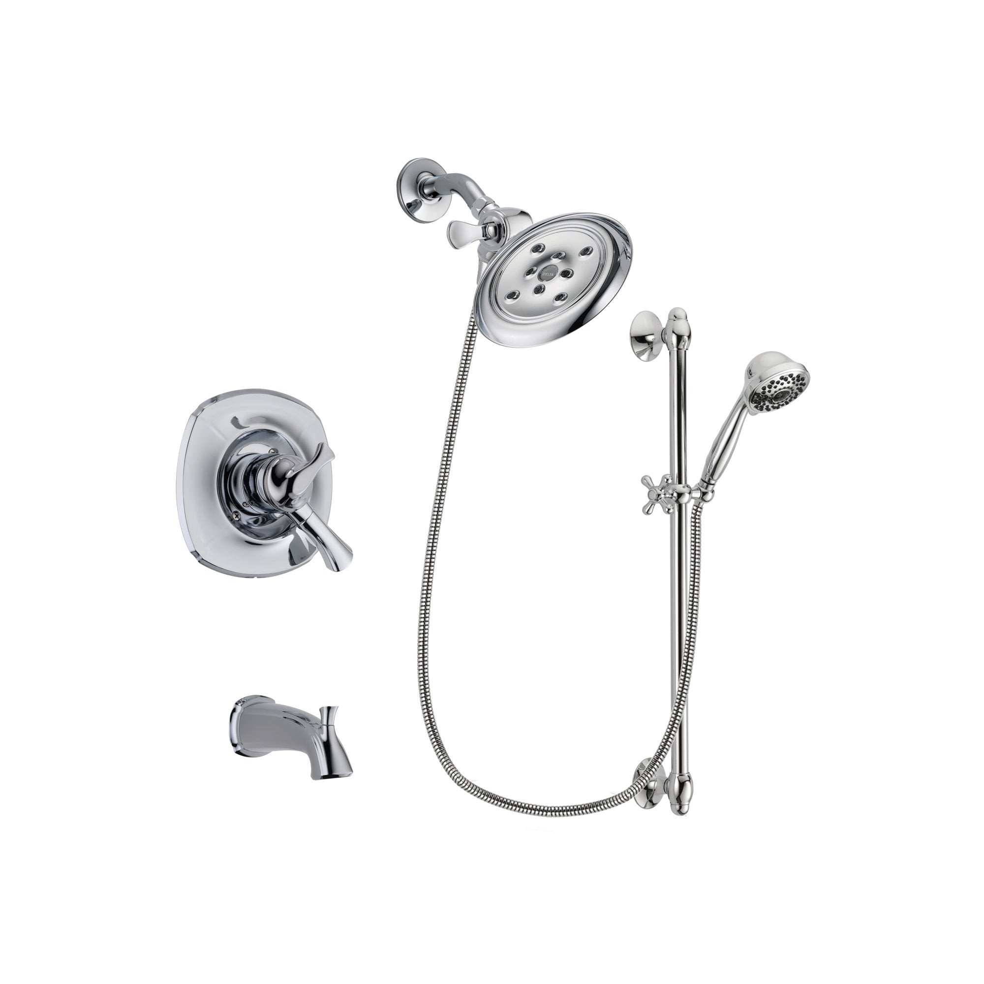 Delta Addison Chrome Tub and Shower Faucet System with Hand Shower DSP0657V - Perfect for Bathroom Renovation & Spa-Like Shower Experience