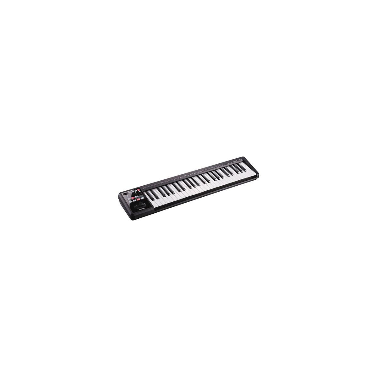 Roland A-49 49-Key MIDI Keyboard Controller - Lightweight, Portable & USB-Powered for Music Production, Studio Recording & Live Performance (Black)