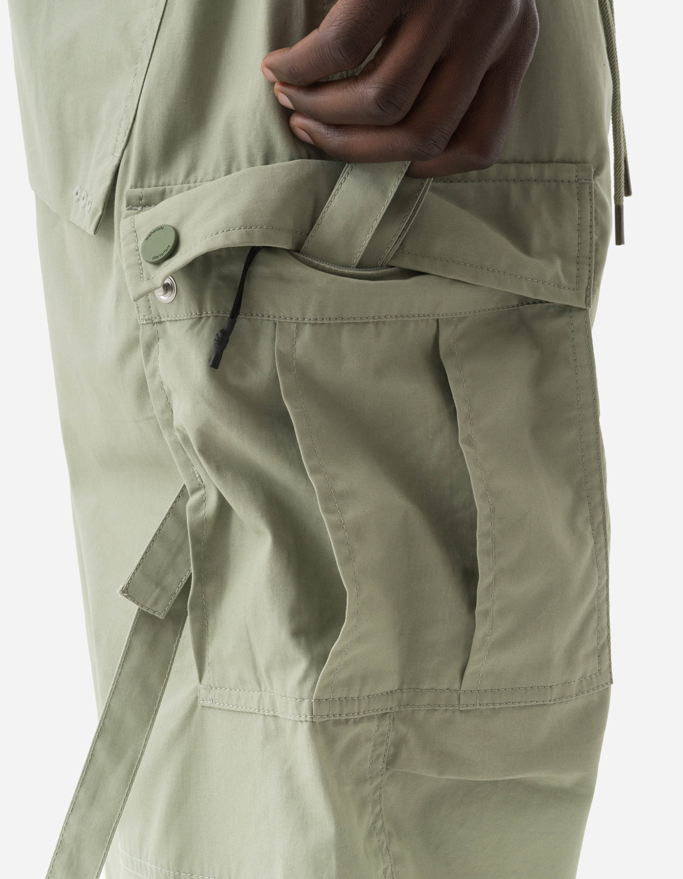 5307 Asym Cargo Track Pants for Men - Sage Green Military Style Joggers with Multiple Pockets | Perfect for Gym, Workout, Hiking & Casual Wear