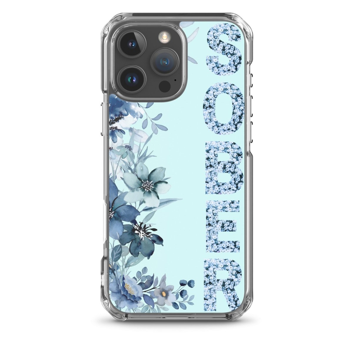 SOBER Blue Chinoiserie iPhone Case - MagSafe® Compatible Protective Cover for iPhone 13/14/15 Pro Max - Elegant Chinese Style Design for Everyday Use & Travel