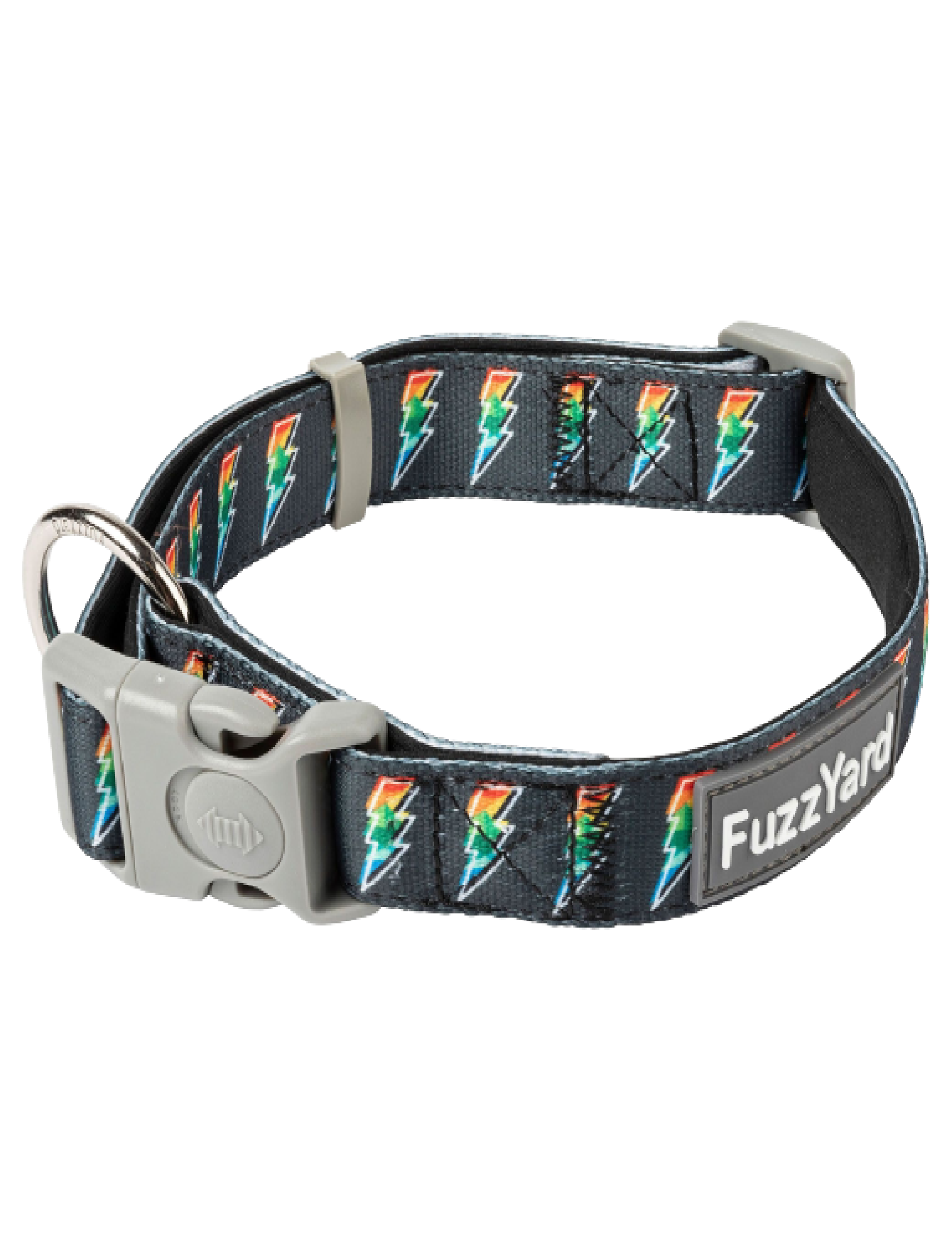 FuzzYard Reflective Dog Collar - Volt Color, Adjustable & Durable Pet Collar for Small, Medium & Large Dogs - Perfect for Night Walks & Outdoor Adventures