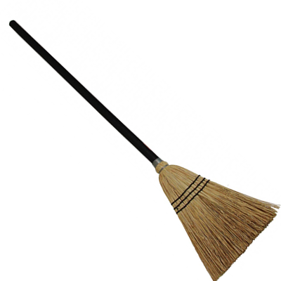 Premium Corn Broom for Home & Office Cleaning - Natural Bristles, Durable Handle - Perfect for Hardwood Floors, Porches & Outdoor Areas