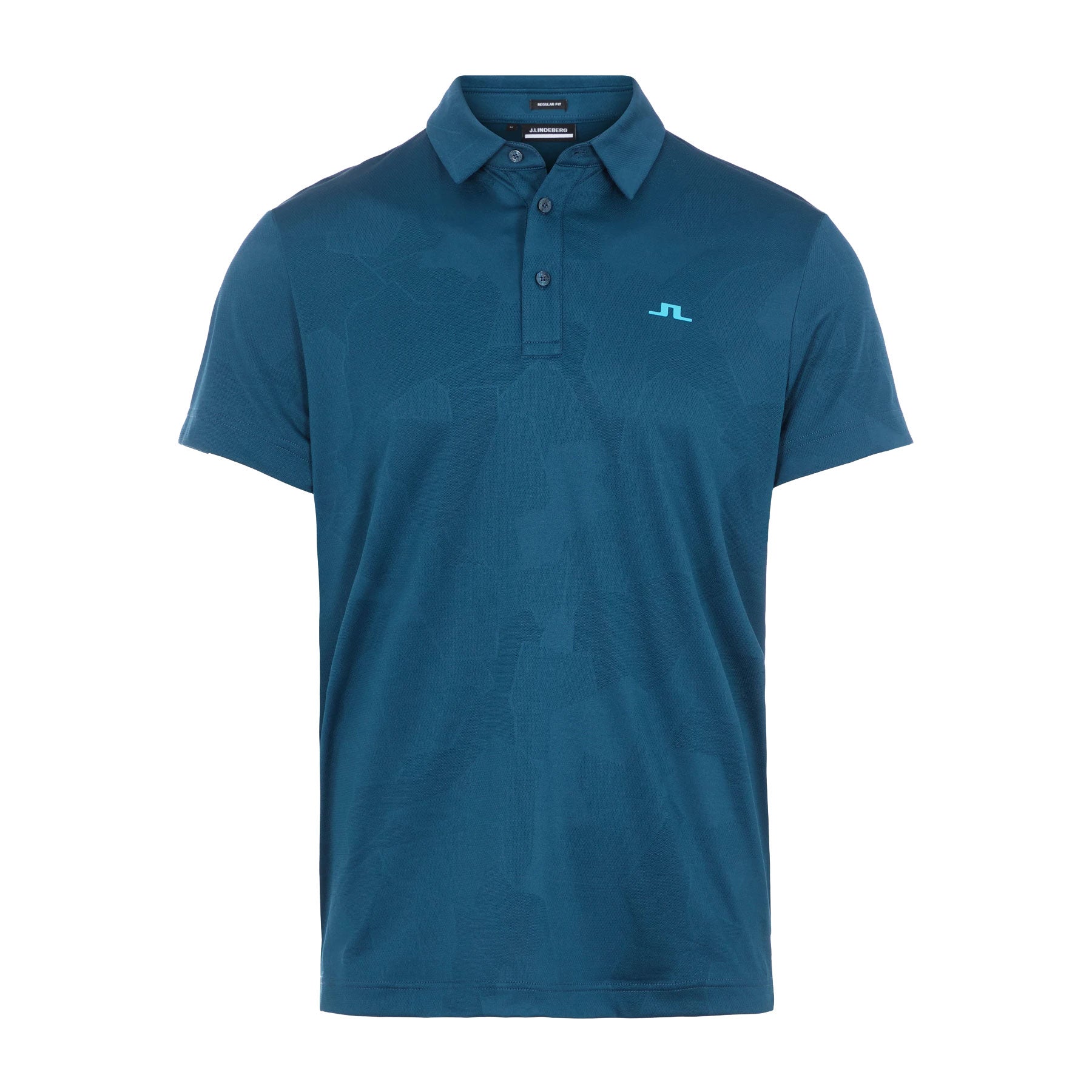 J. Lindeberg Hendrik Regular Fit Men's Golf Polo Shirt - Moisture Wicking, UV Protection for Comfortable Golf & Casual Wear