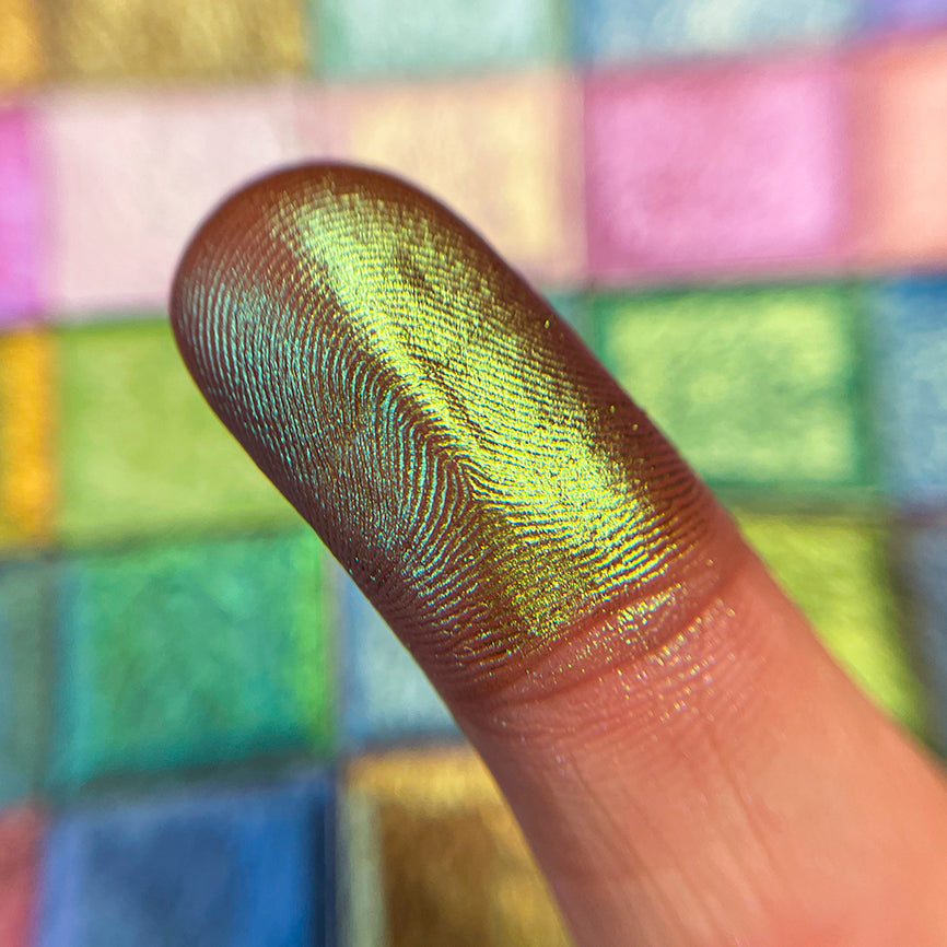 Citron Deep Iridescent Multichrome Eyeshadow - Long Lasting Pressed Pigment Makeup for Stunning Eye Looks | Perfect for Party, Night Out & Special Occasion Makeup