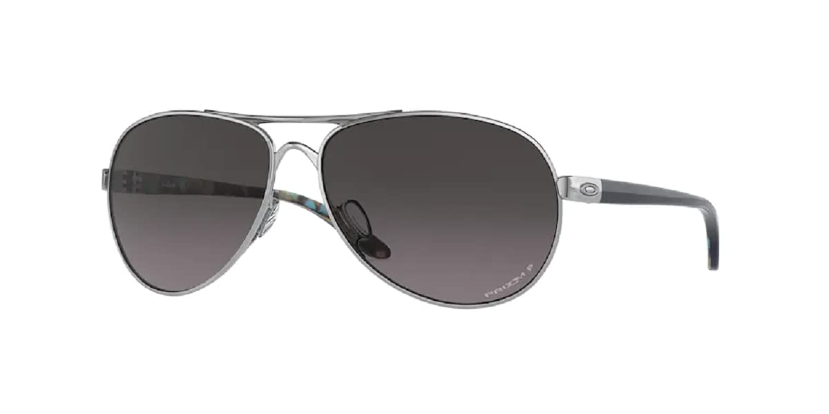 Oakley Feedback OO4079 Women's Sunglasses with Free Leash & Designer iWear Care Kit - Stylish UV Protection for Running, Driving & Outdoor Activities