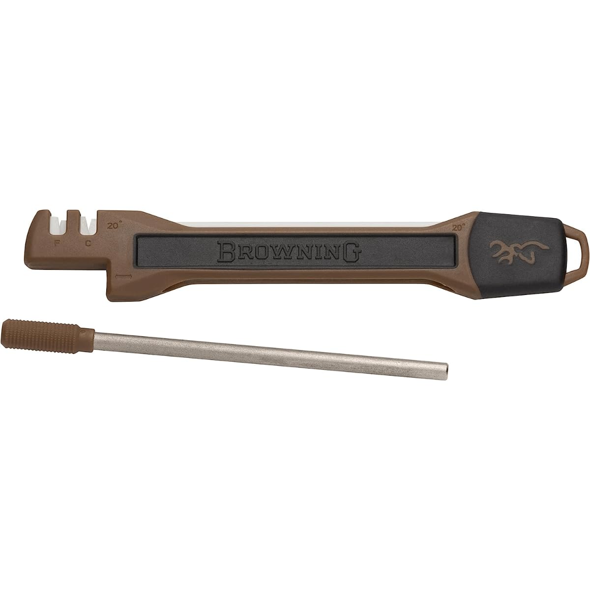 Browning 3220423 Primal Knife Sharpener - Professional Kitchen Knife Sharpening Tool for Chefs & Home Cooks | Perfect for Hunting, Camping & Outdoor Cooking