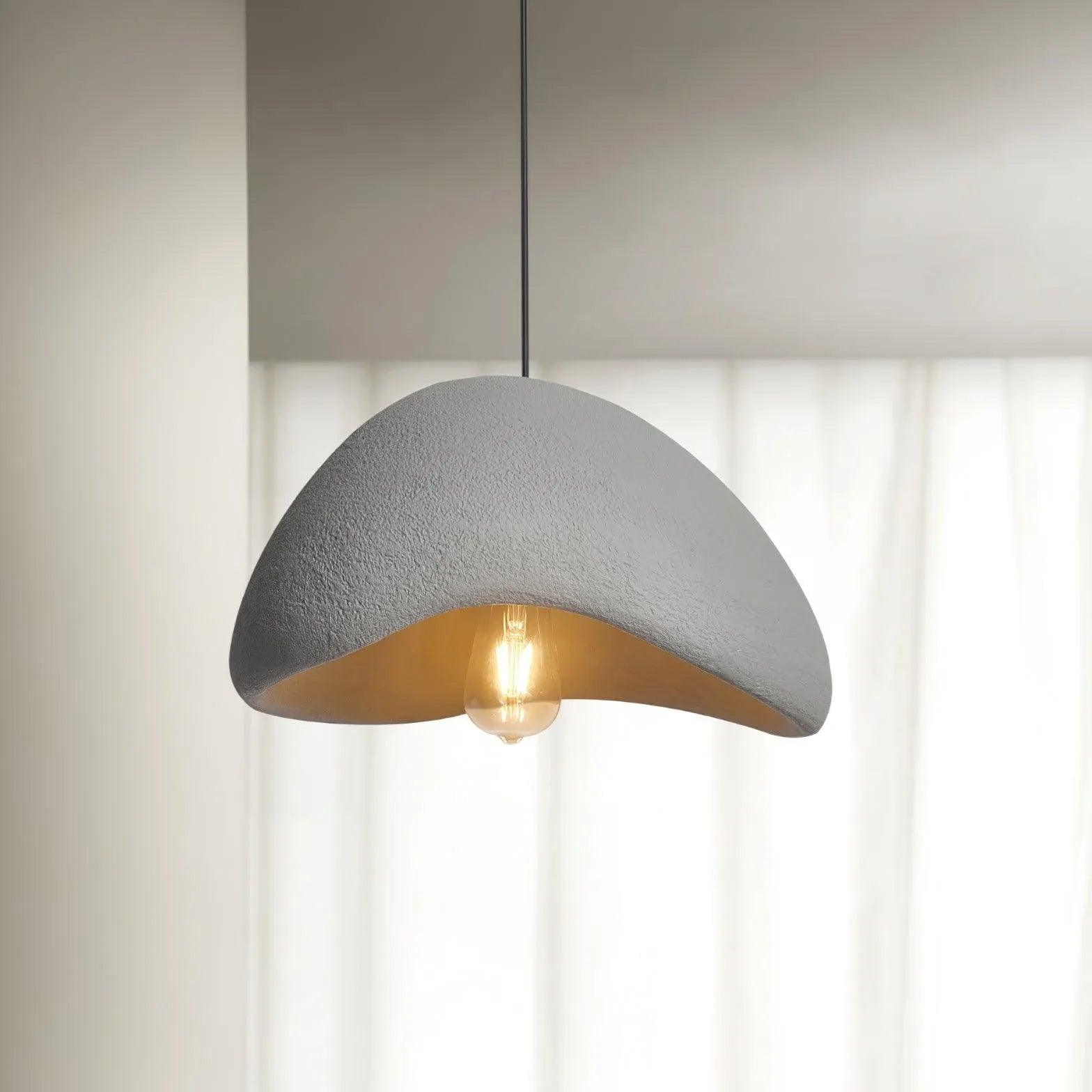 Modern LED Pendant Light in Stone Shape - Sleek Hanging Fixture for Kitchen Island, Dining Room & Living Room Decor