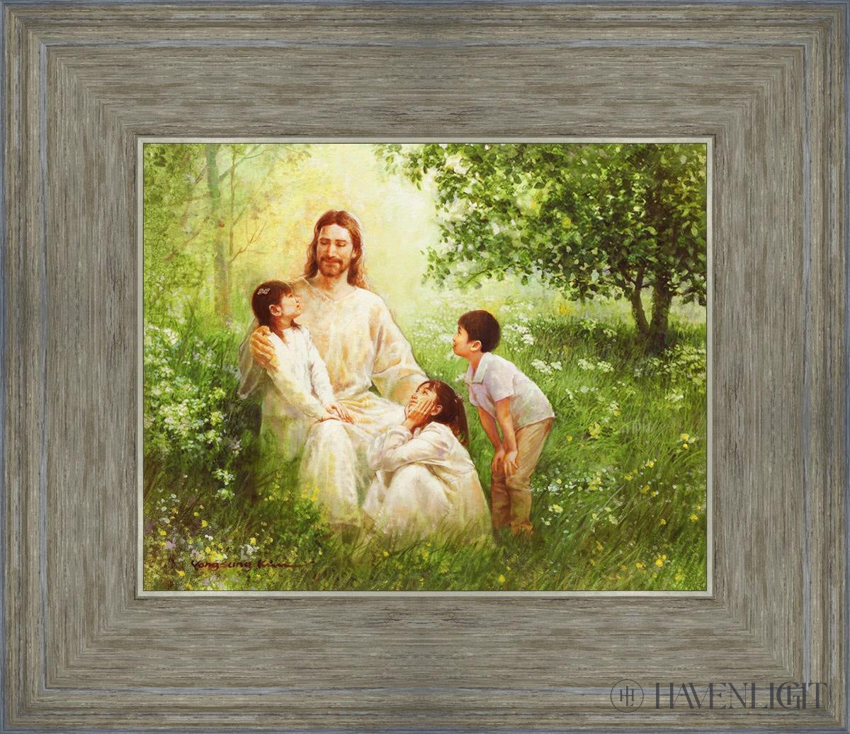 Come Unto Me By Yongsung Kim - Inspirational Christian Wall Art for Home & Church Decor - Perfect for Living Room, Bedroom, Office Prayer Space