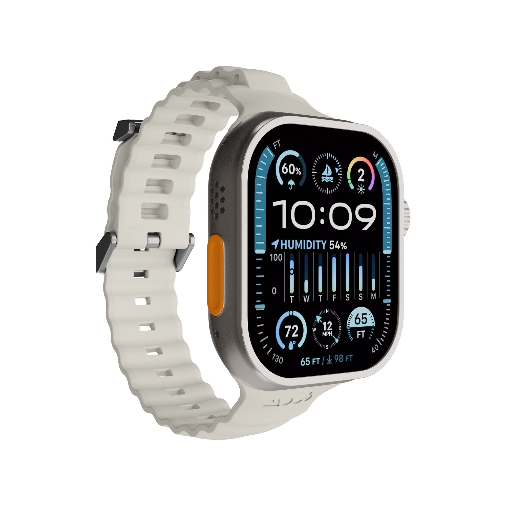 Premium Active Apple Watch Band - Durable Stone Color Sport Strap for Workout, Running & Daily Wear