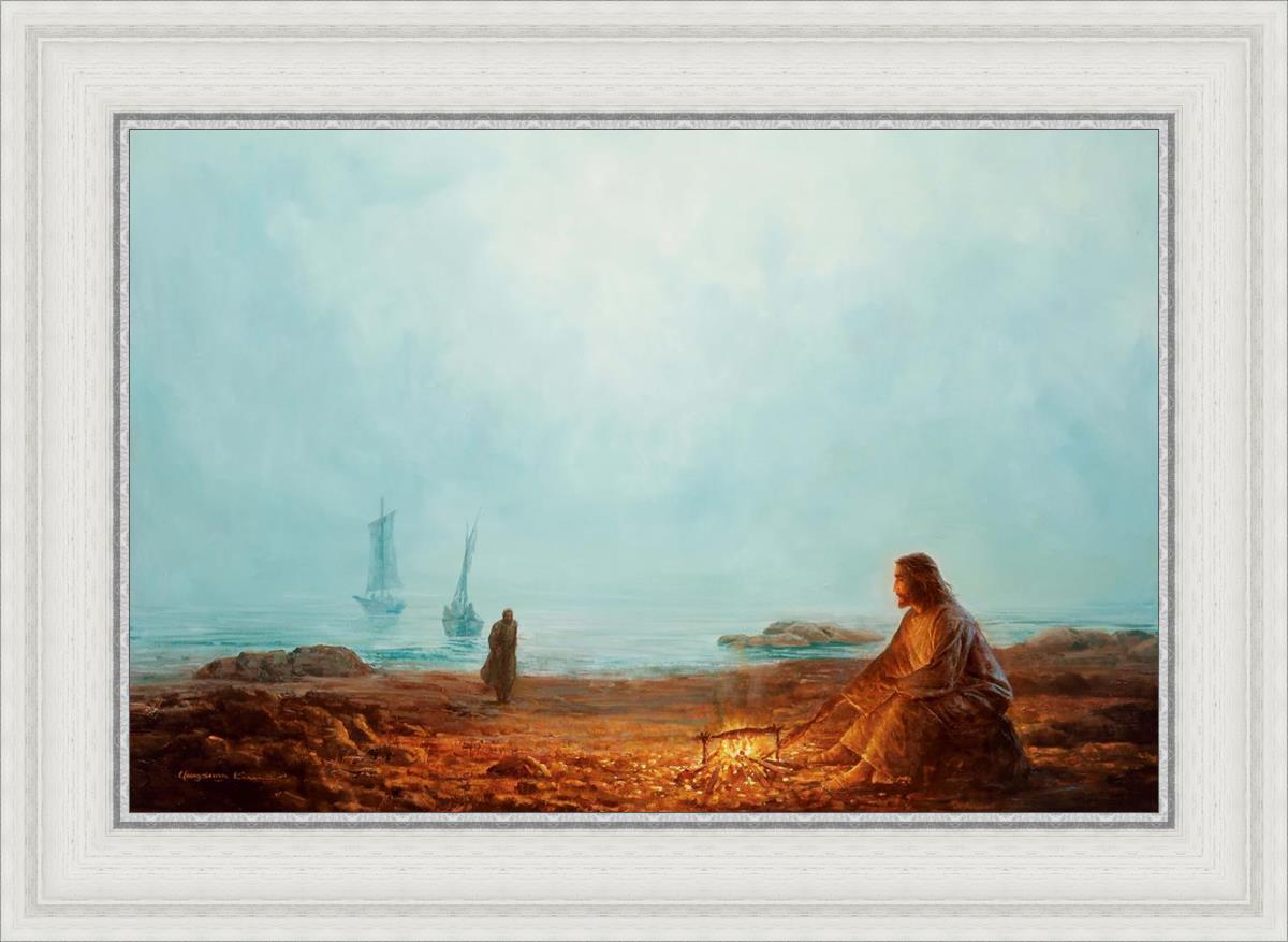 By The Shore By Yongsung Kim - Coastal Wall Art Print for Beach House Decor, Ocean Themed Living Room & Bedroom