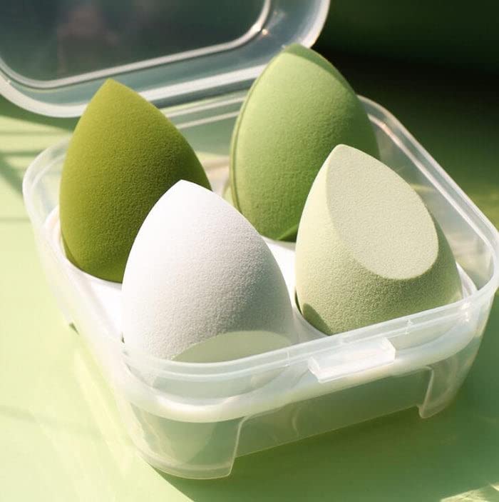Feelhigh Makeup Beauty Blender Sponge Applicator - 8 Piece Set (Pack of 2) for Flawless Foundation & Concealer Application - Perfect for Professional Makeup Artists & Home Beauty Routines
