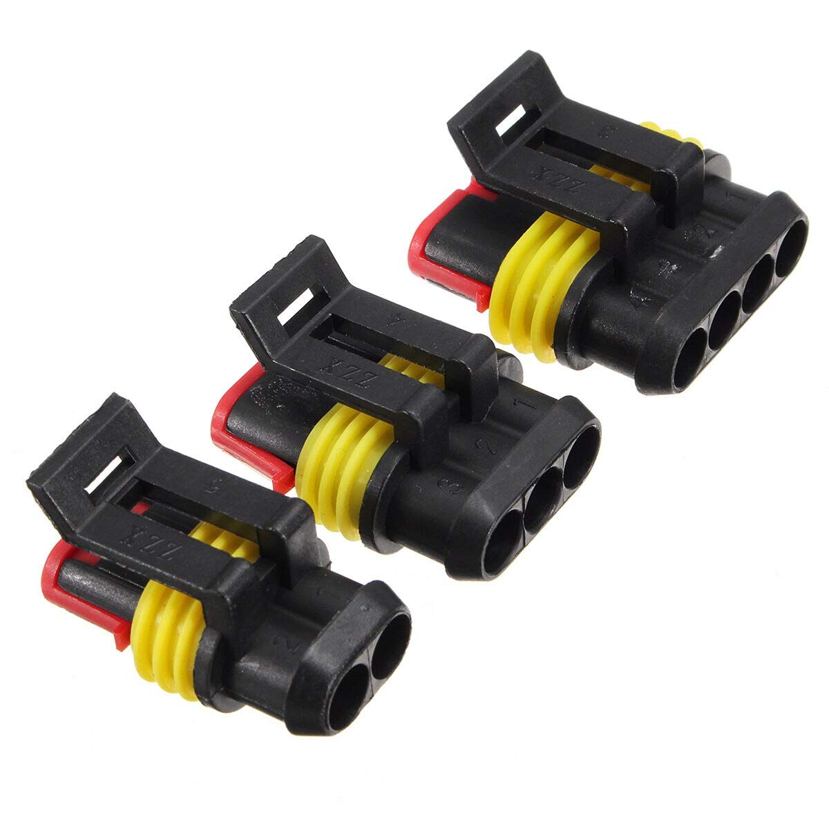 Waterproof 2/3/4 Pin Car Electrical Connectors - IP68 Sealed for Auto Wiring