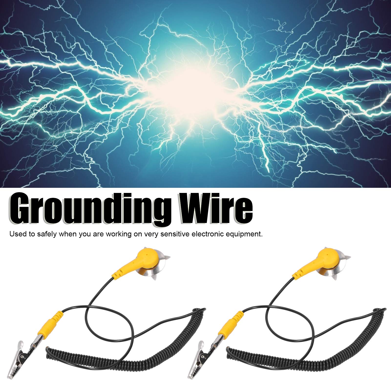 10Pcs 1.8m Grounding Wire Cord - Reduce Electrical Damage for Industrial Equipment