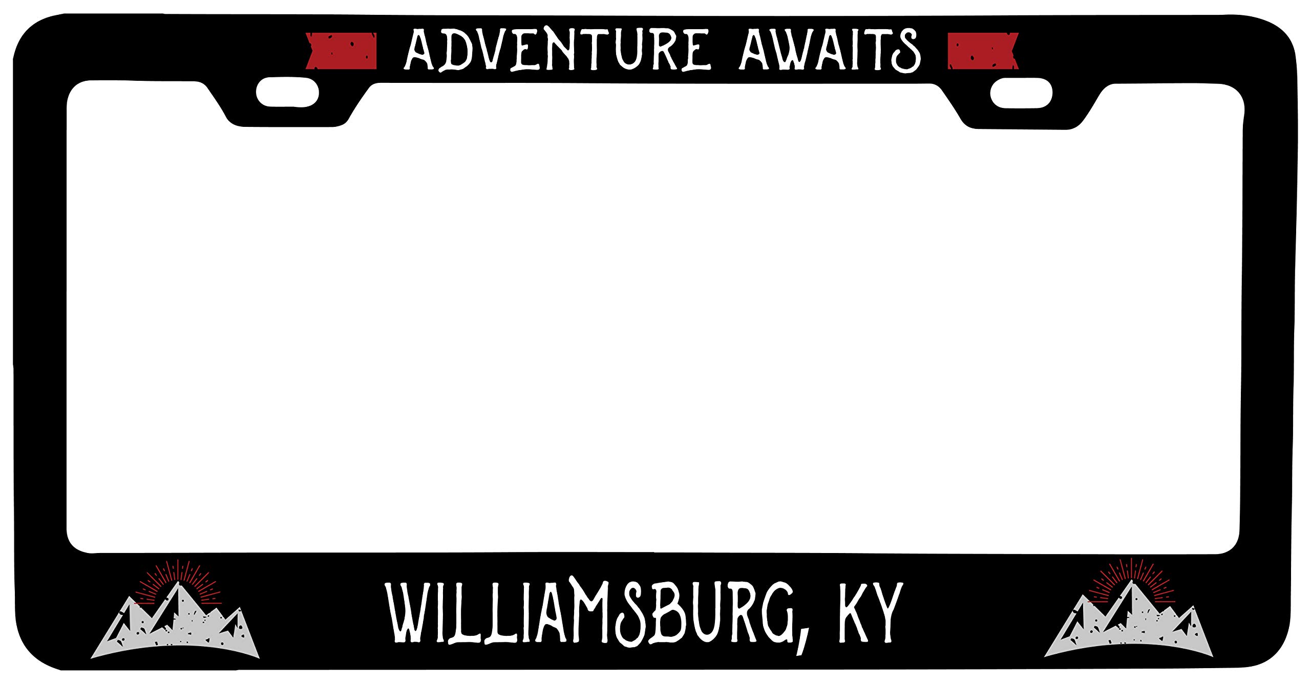 R and R Imports Williamsburg Kentucky Vanity Metal License Plate Frame - Vintage Car Accessory for Classic & Custom Vehicles - Perfect for Car Shows, Gifts & Personalization