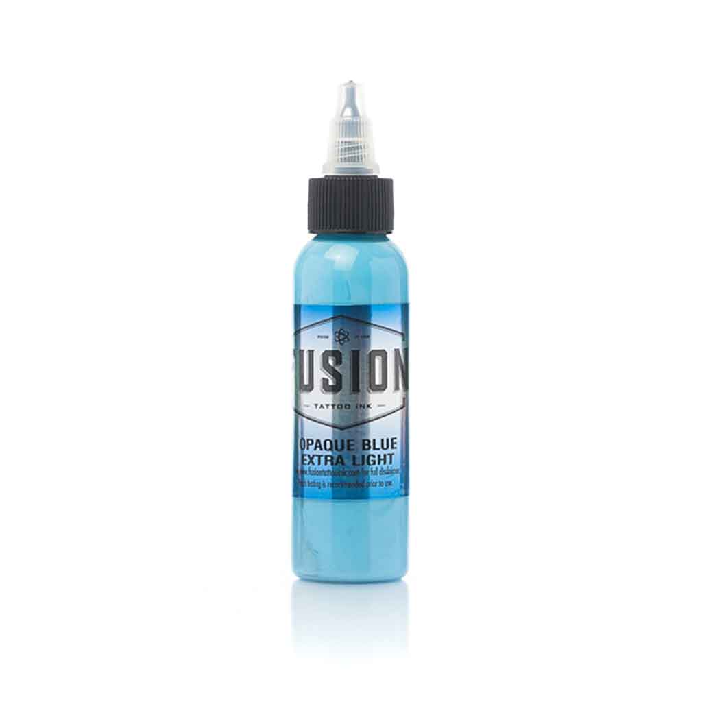 Opaque Blue Extra Light Fusion Ink - 1 oz Bottle for Screen Printing, DIY Crafts & Fabric Painting | High-Quality Pigment Ink for Artists & Hobbyists