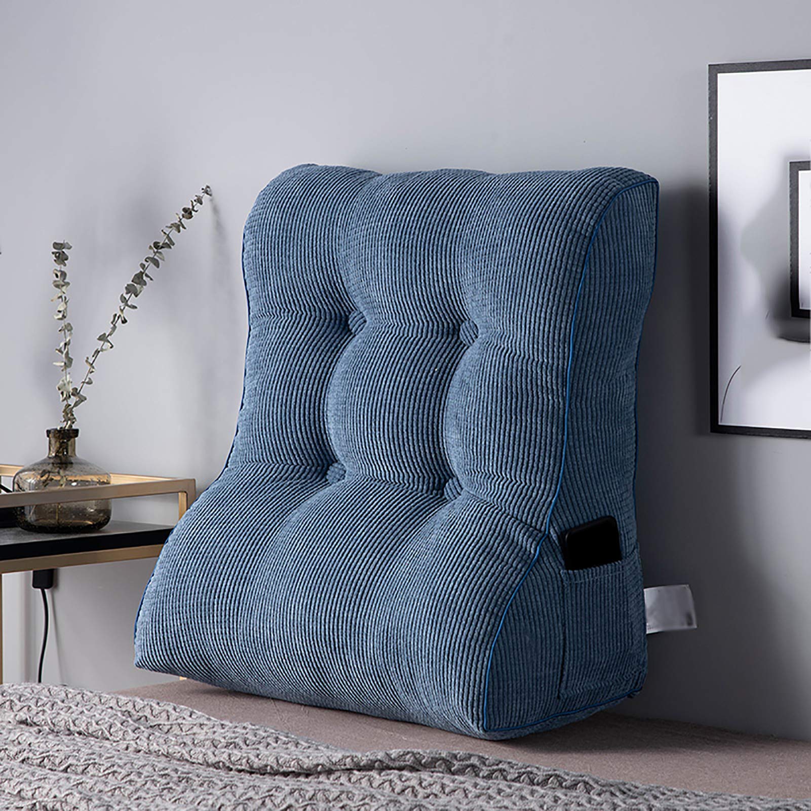 SYTH Back Cushion Reading Pillow with Lumbar Support - Comfortable Backrest for Sitting Up in Bed, Couch, or Office - Perfect for Reading, Relaxing, and Working from Home