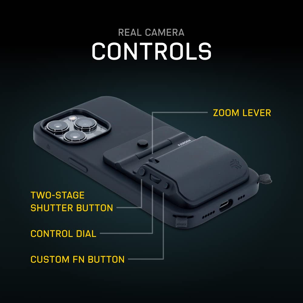 FJORDEN Plus Bundle for iPhone 12/12 Pro - MagSafe Compatible Camera Grip Phone Case - Professional Photography Accessories for iPhone | Perfect for Vlogging, Travel & Social Media Content Creation