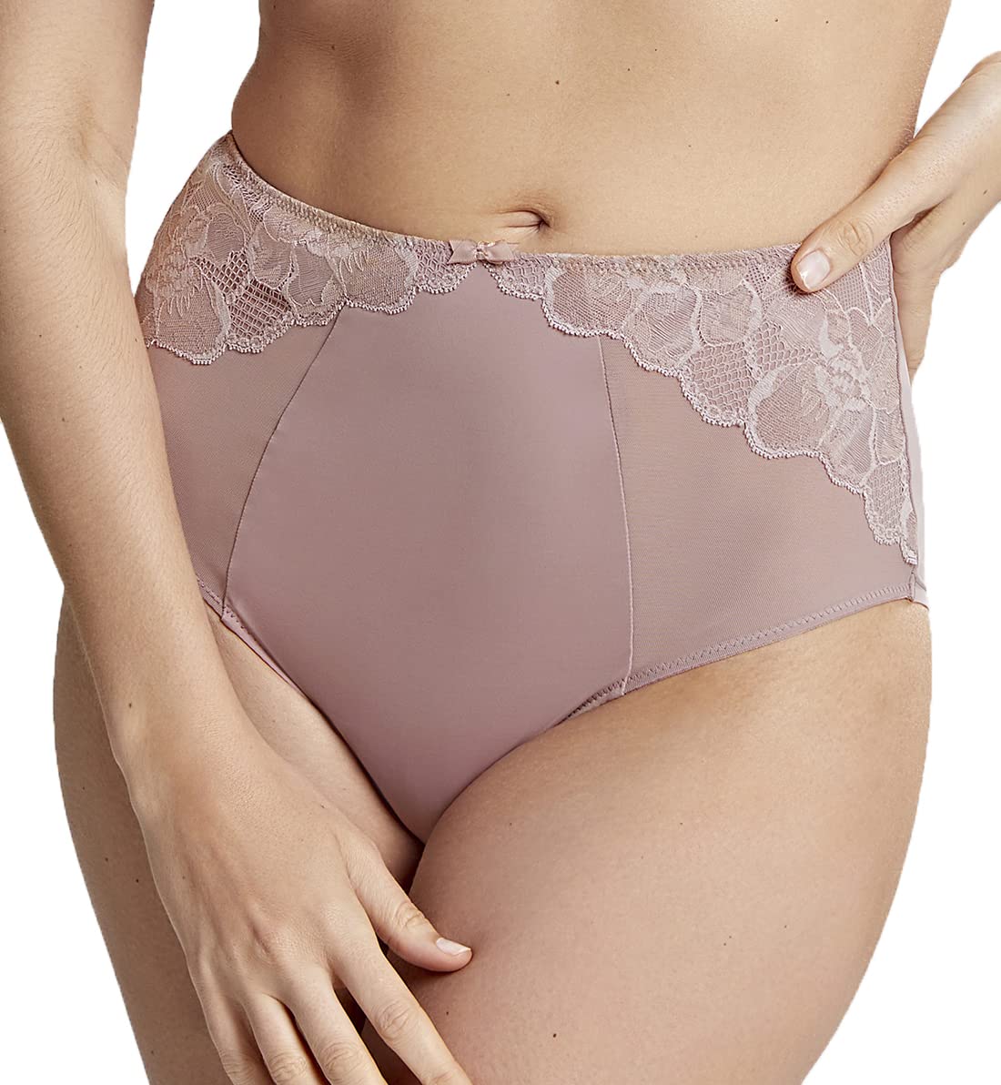 Panache Rocha Deep Brief Underwear - Medium Size in Rose Dust - Comfortable Full Coverage Women's Panties for Everyday Wear & Lingerie Sets